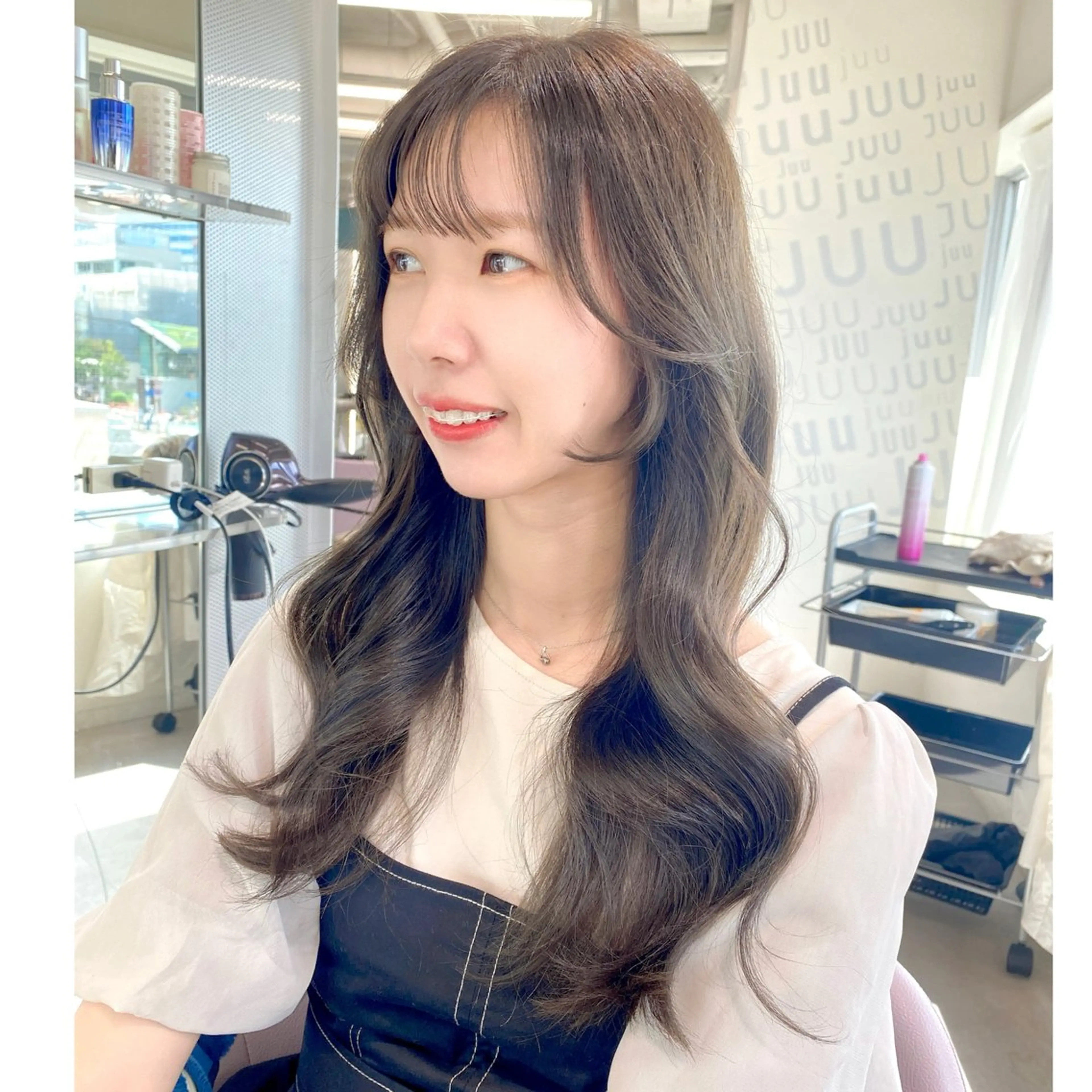 ロング 顔周りカット 森 隆秀/韓国ヘアのヘアスタイル