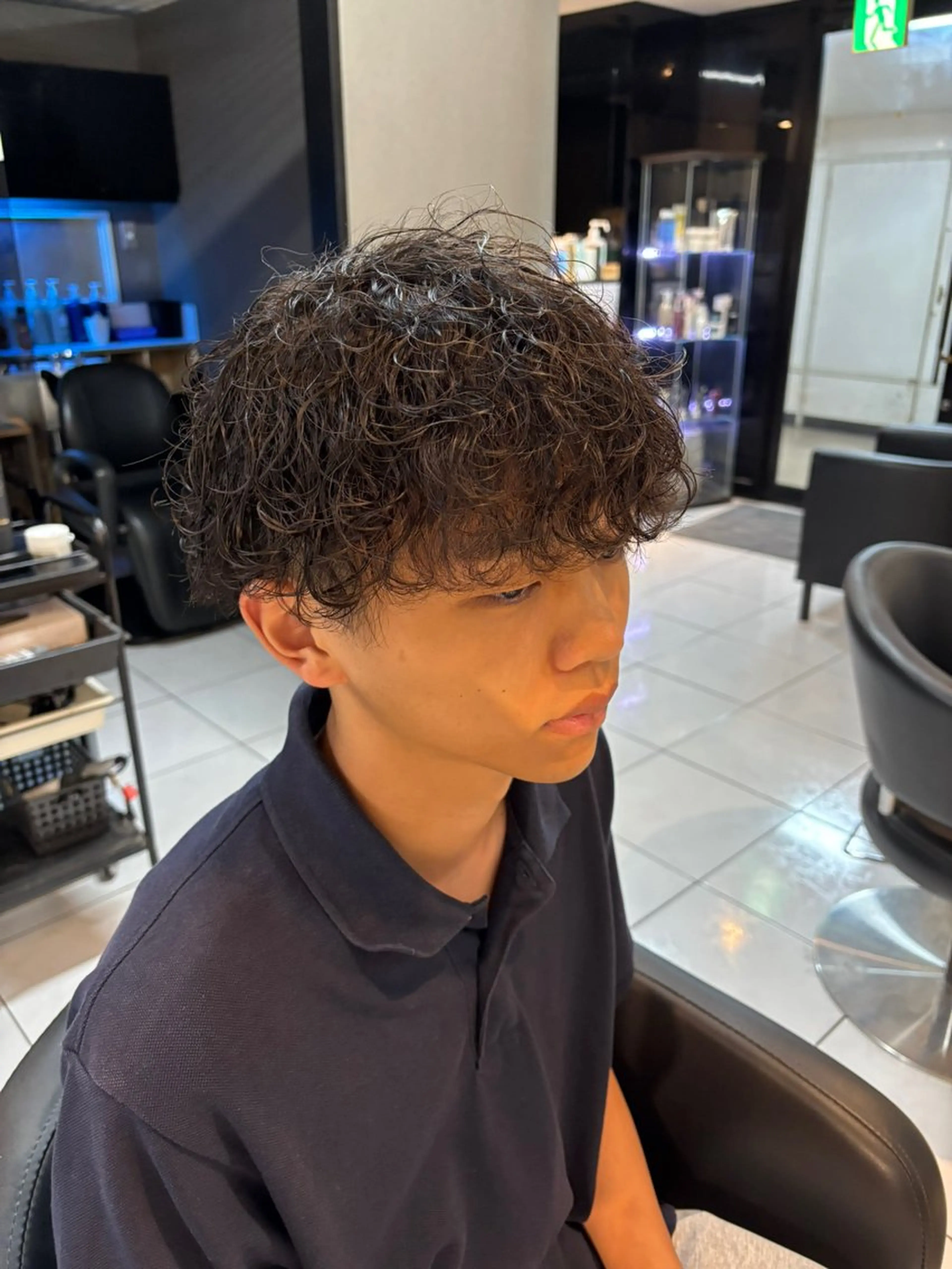 メンズ メンズパーマ 波巻きパーマ カット パーマ 加川 隼人のヘアスタイル