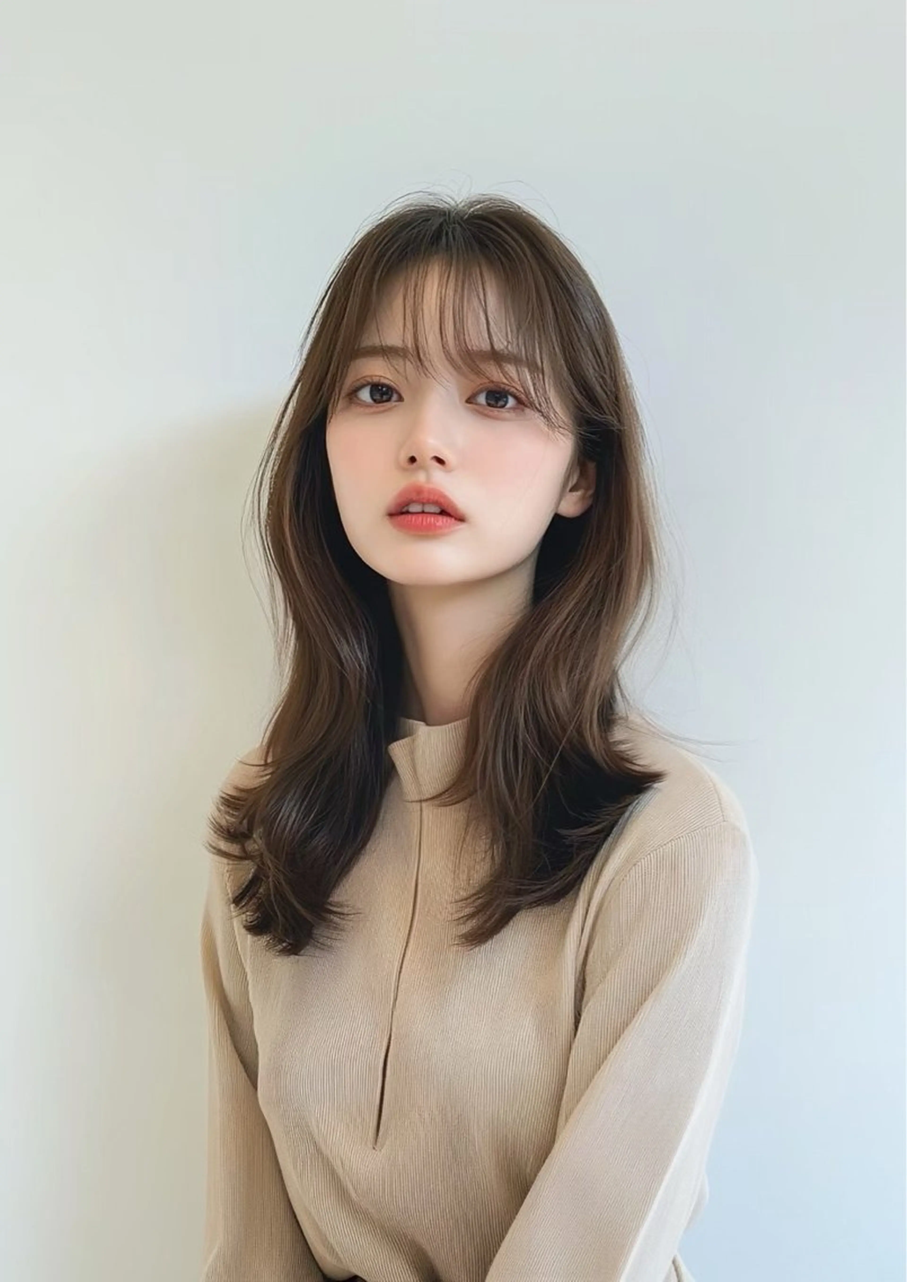 ロング 韓国レイヤーカット/ 美髪矯正/YUIのヘアスタイル