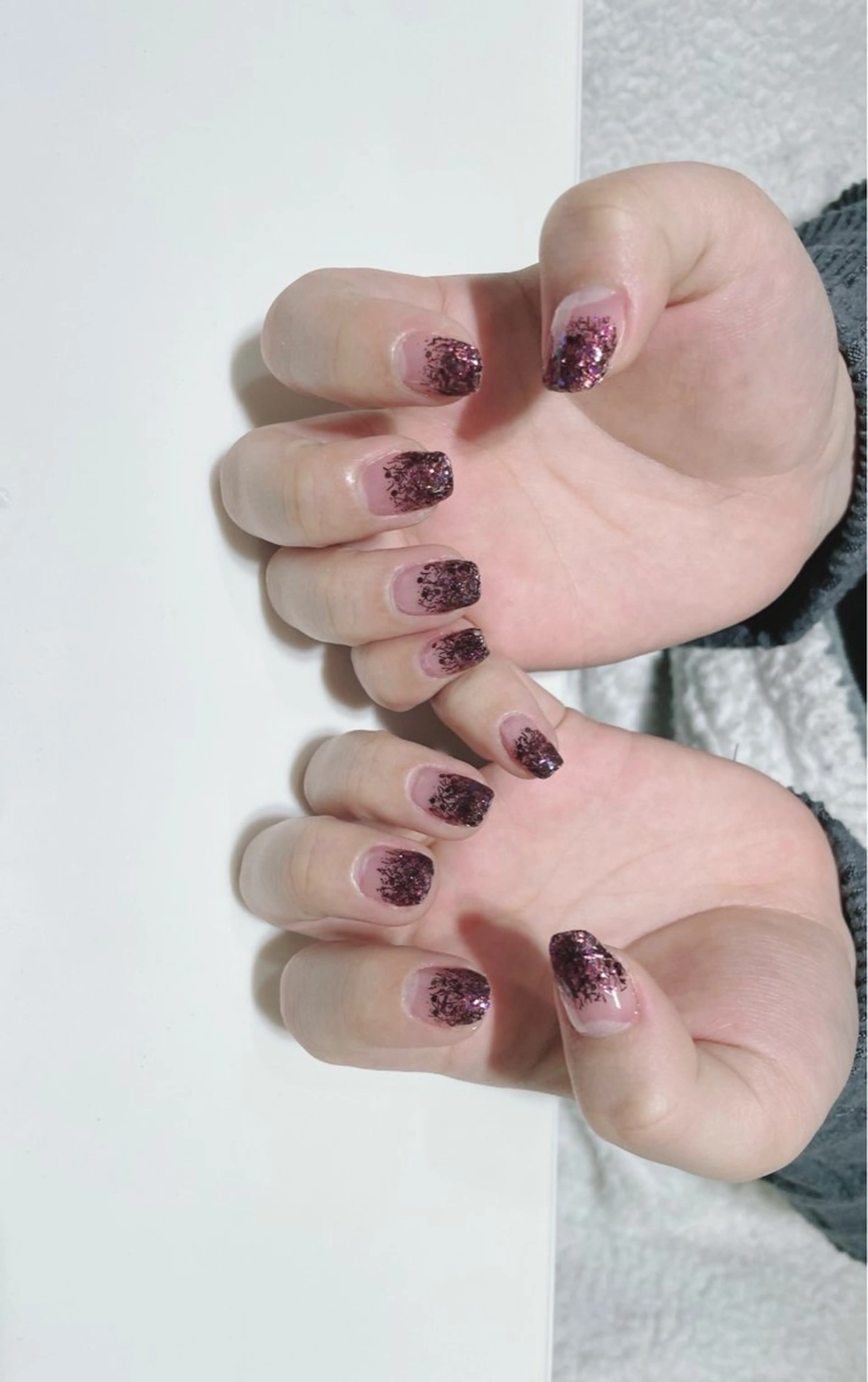 ネイル グラデーション ラメ(グリッター) ラメグラデーション pationail 大北のネイルデザイン