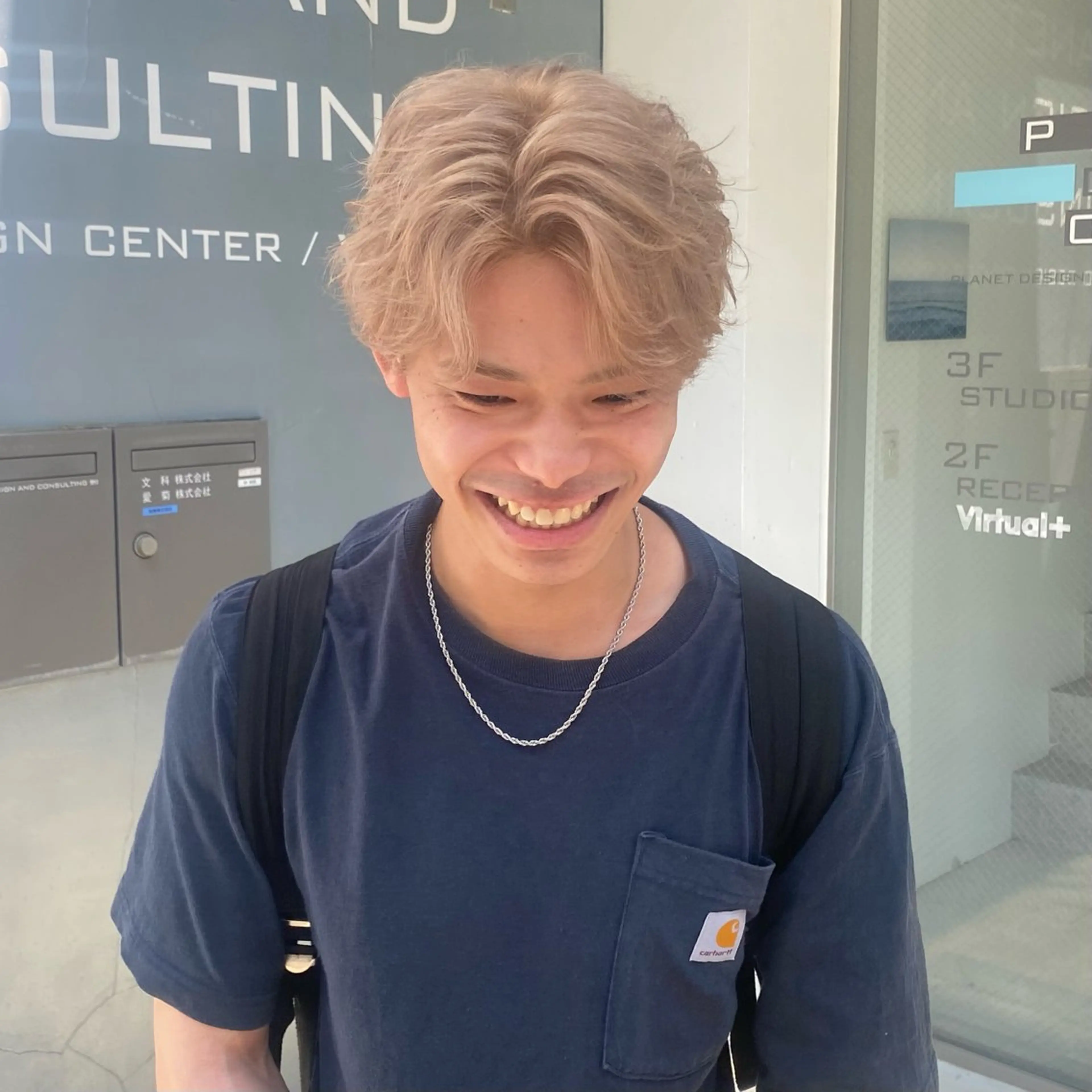 ショート カラー パーマ メンズ カット ヘアカラー noa/ 渋谷のヘアスタイル