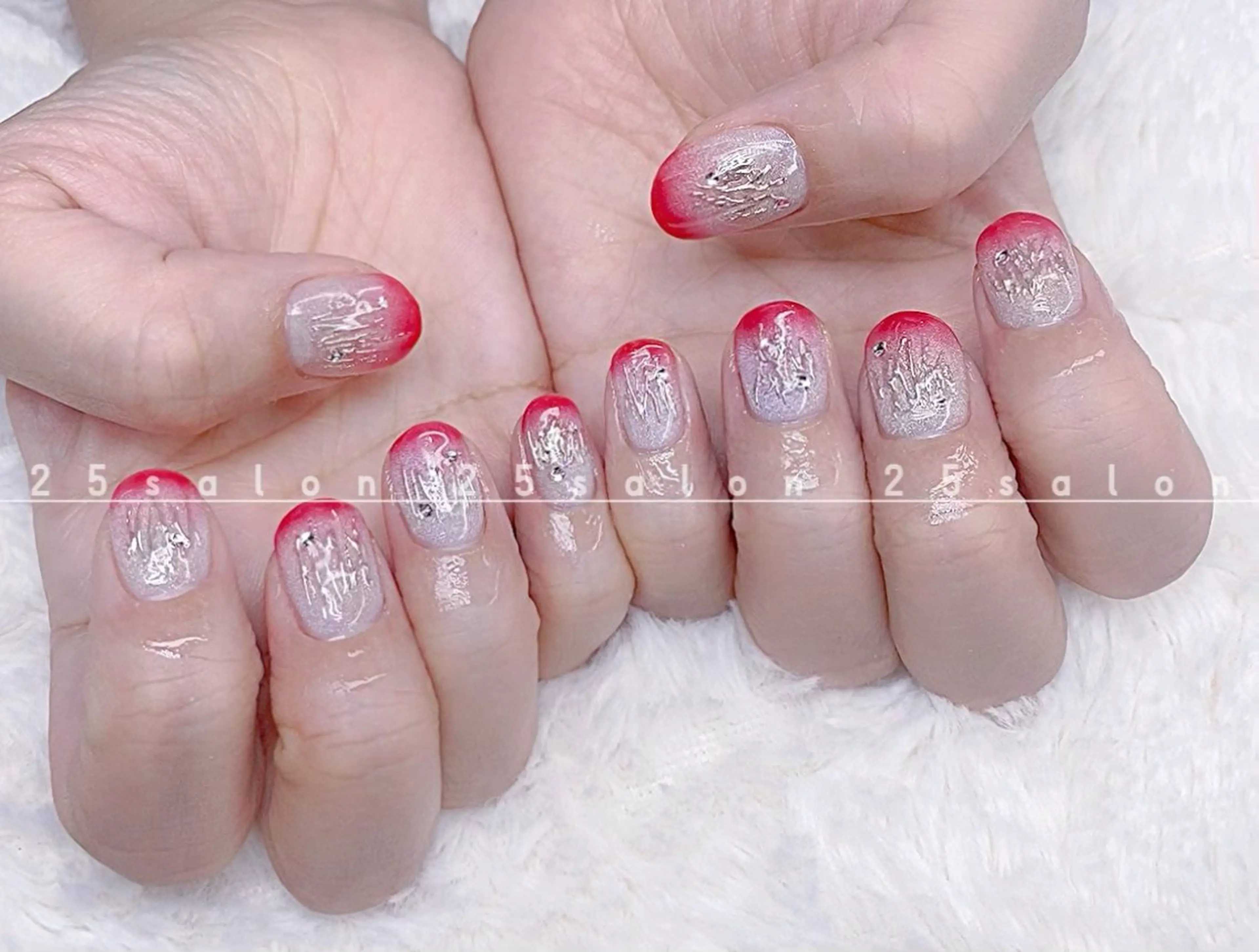 ネイル オーロラネイル チークネイル フットネイル フレンチネイル ジェルネイル 2 5のマツエク・マツパデザイン