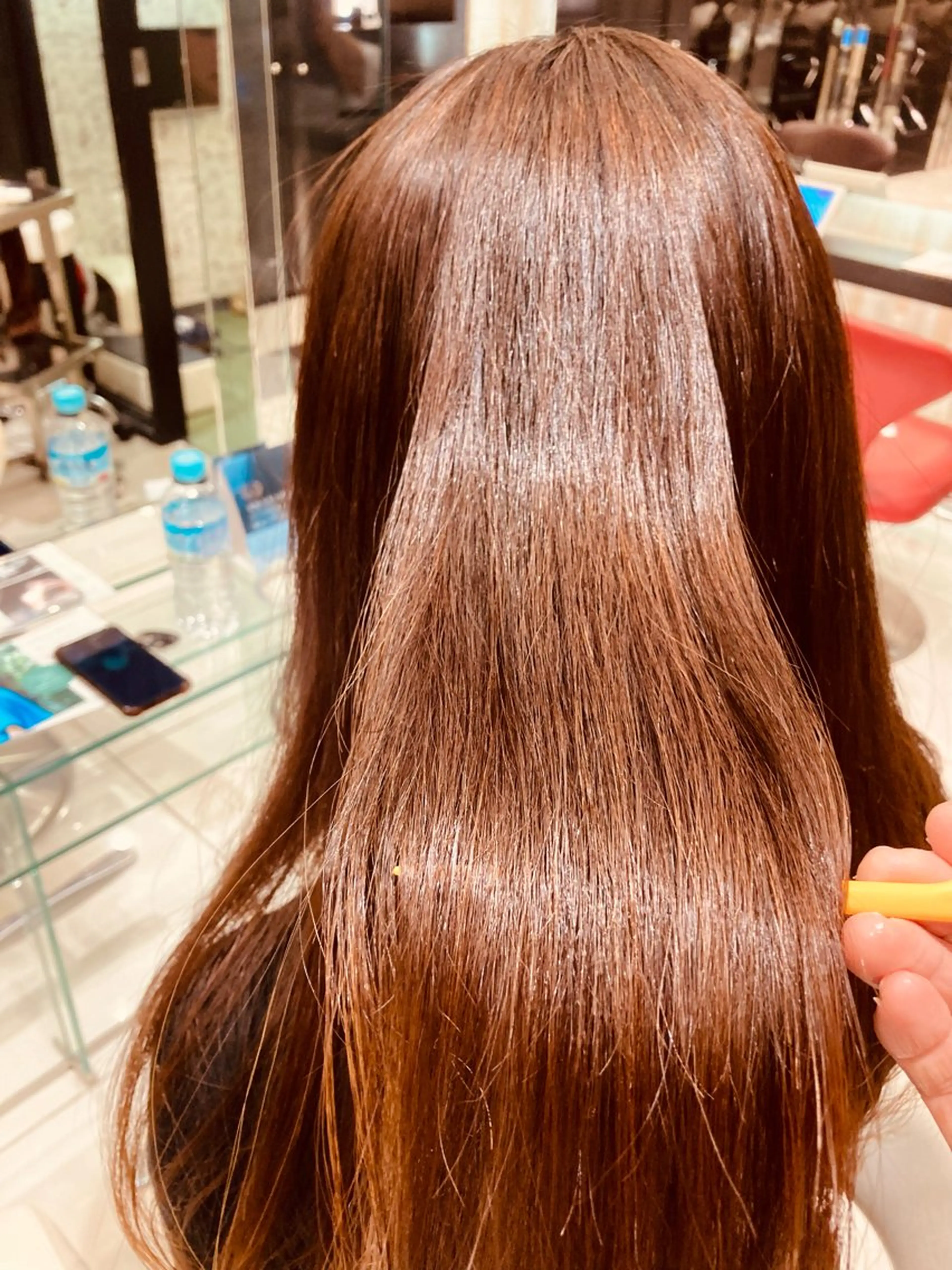 セミロング 髪質改善 縮毛矯正 田畑 福恵のヘアスタイル