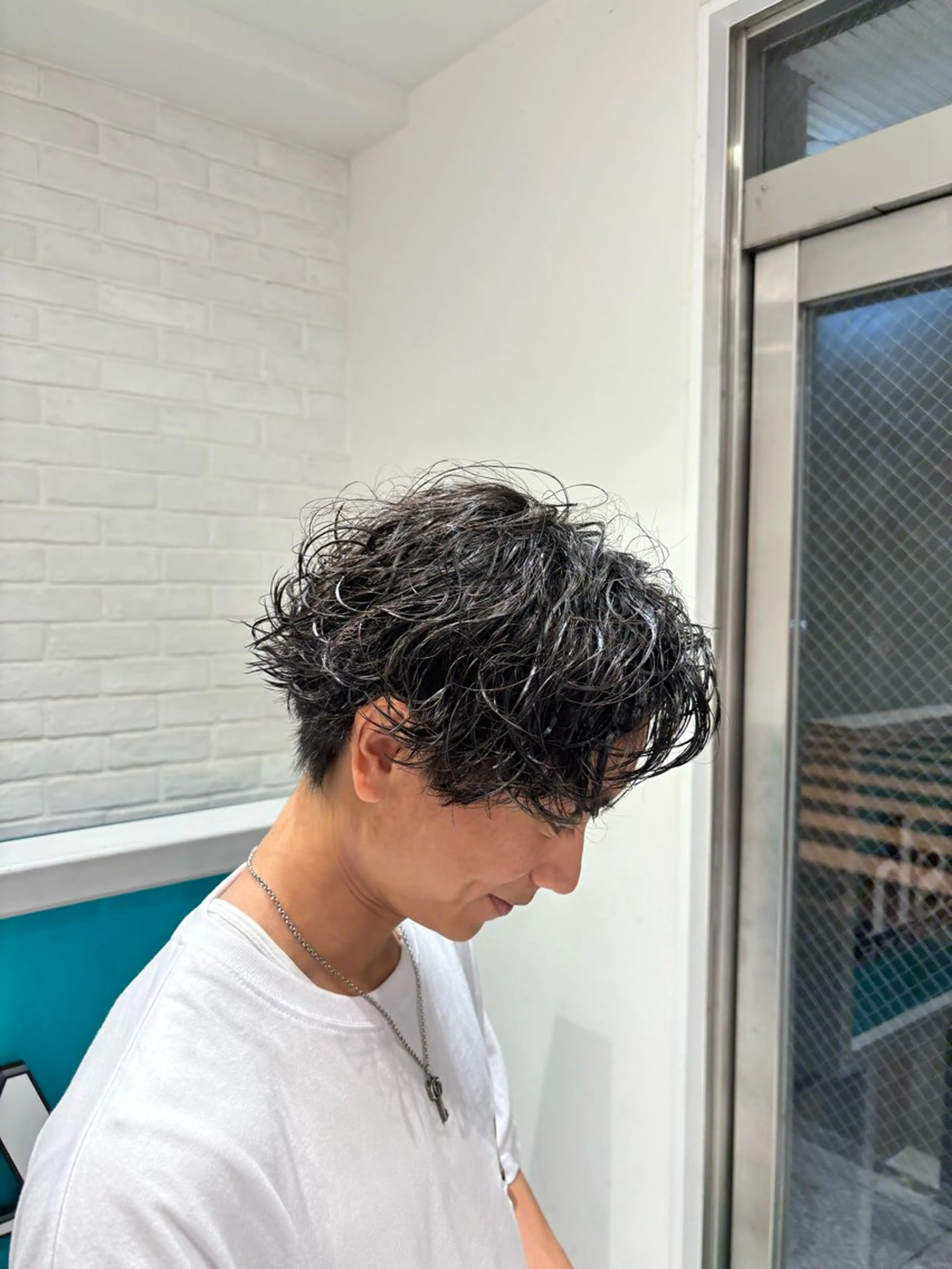 メンズ メンズパーマ 波巻きパーマ 山本 侑平のヘアスタイル