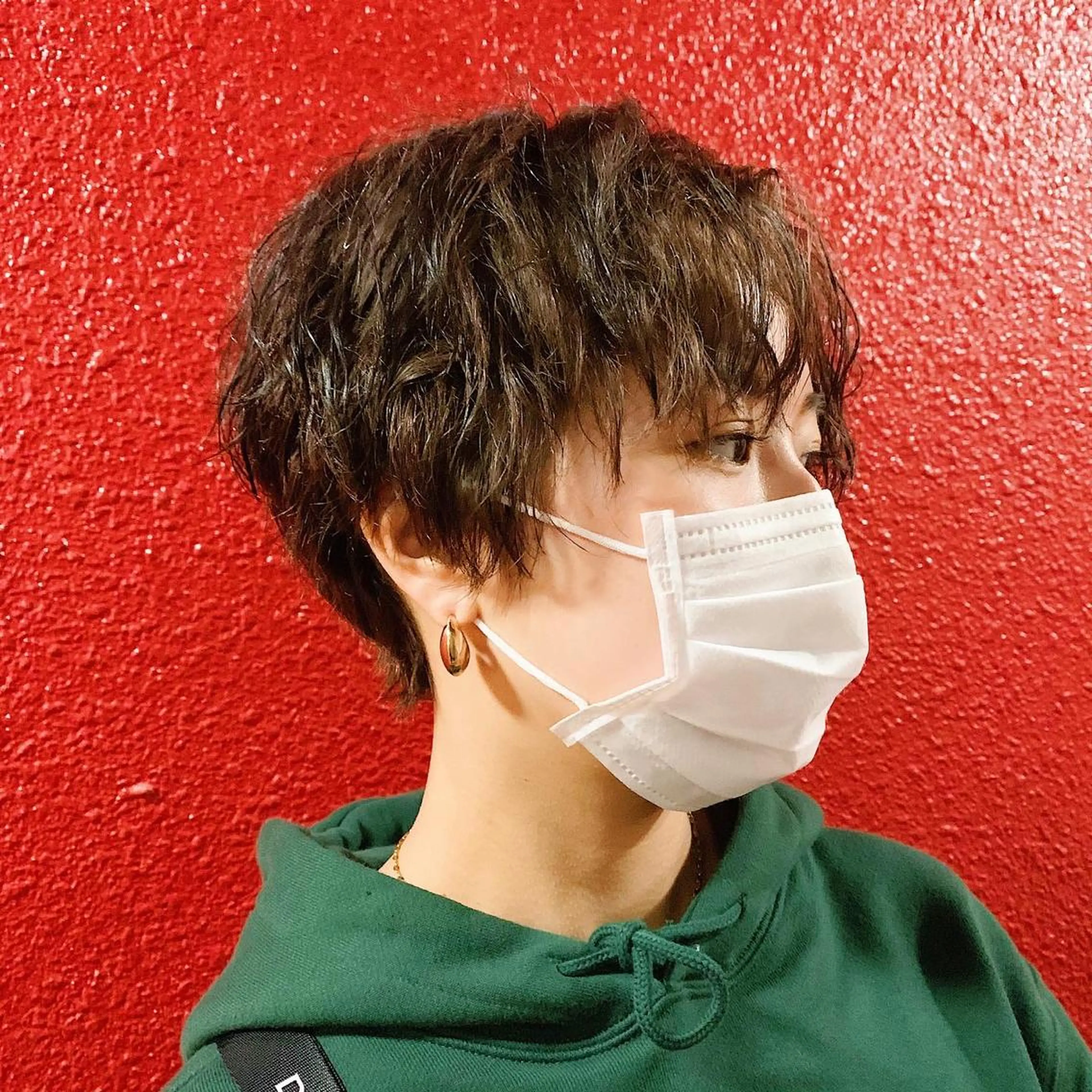 ショート カラー パーマ CODE.LINE所属・中川 竜誠のヘアスタイル