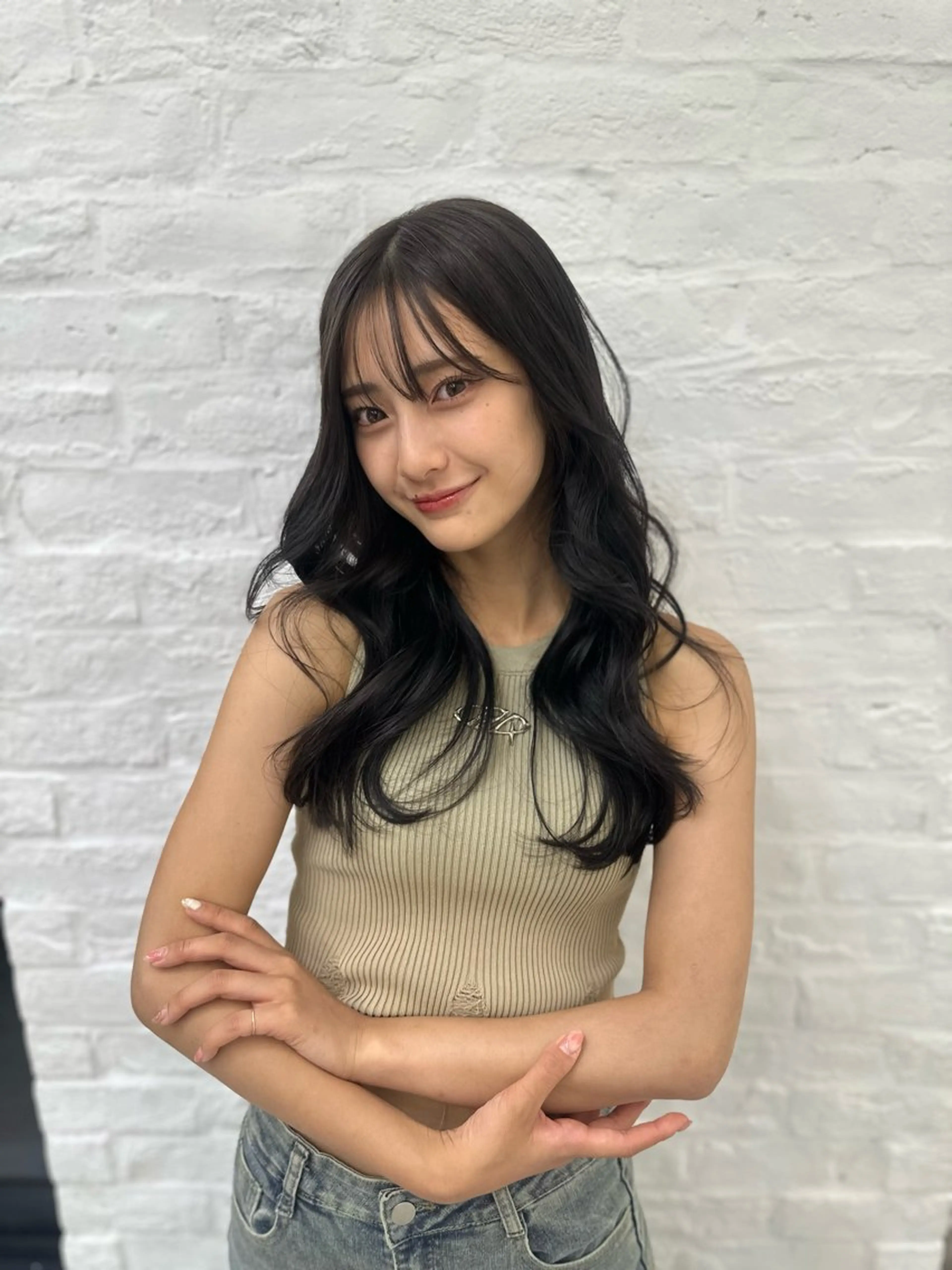 セミロング カット ヘアカラー トリートメント ヘッドスパ ヘアセット 前髪顔まわりカット 🌈中村海聖のヘアスタイル