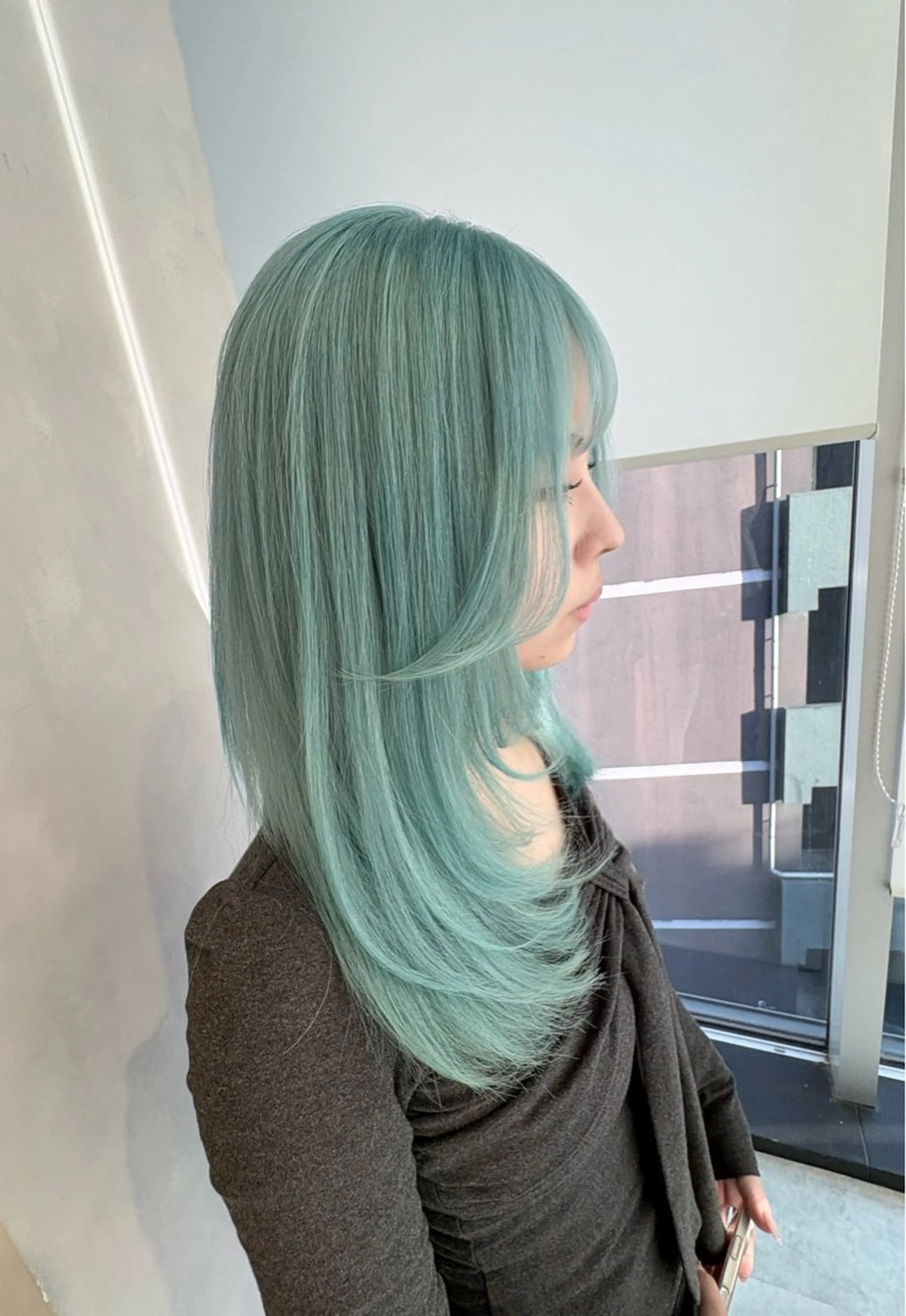 セミロング ヘアカラー トリートメント 渋谷ハイトーン/ デザインカラー阿部のヘアスタイル