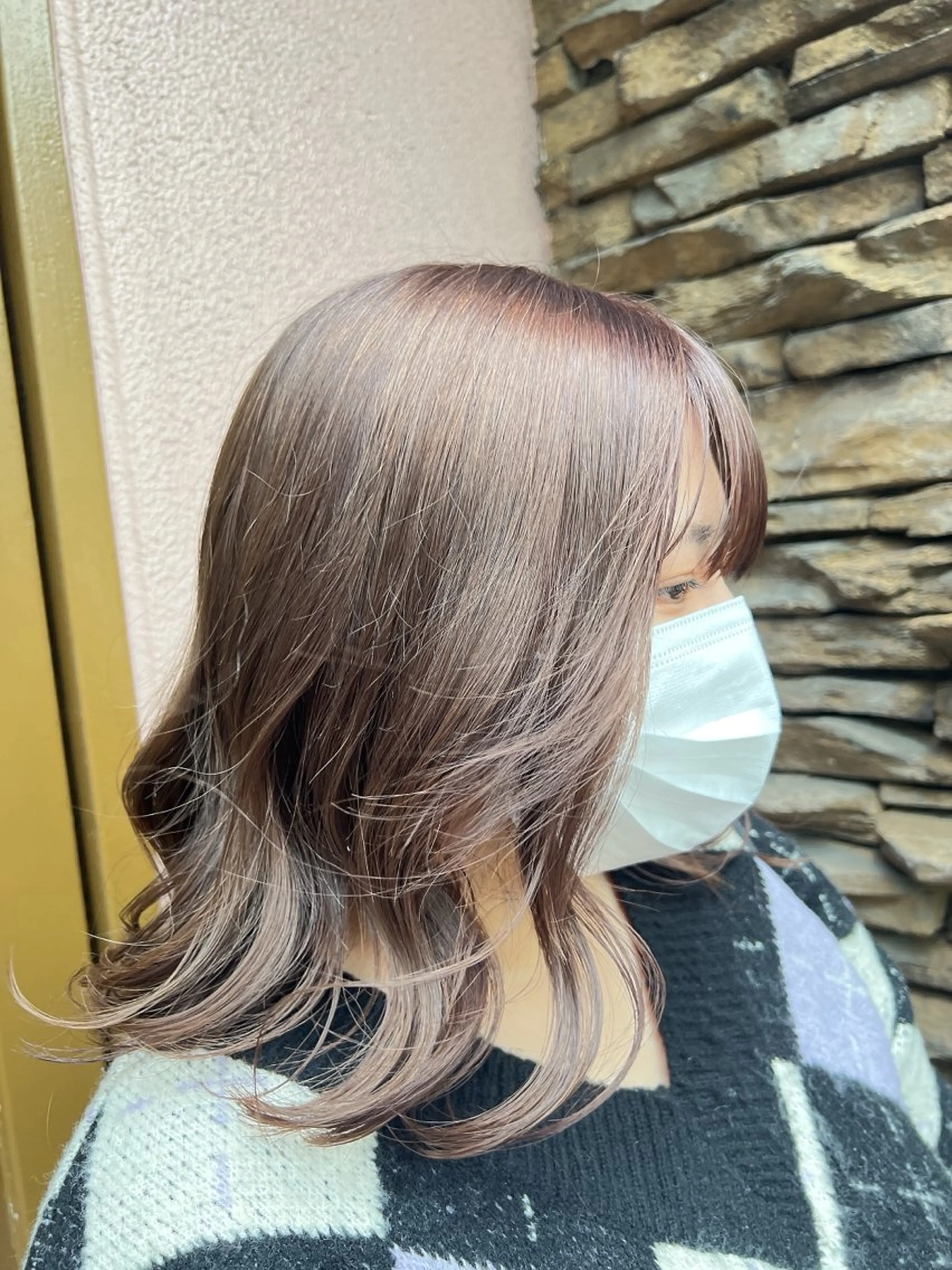 セミロング keita💫暖色系 💫ハイトーン💫のヘアスタイル