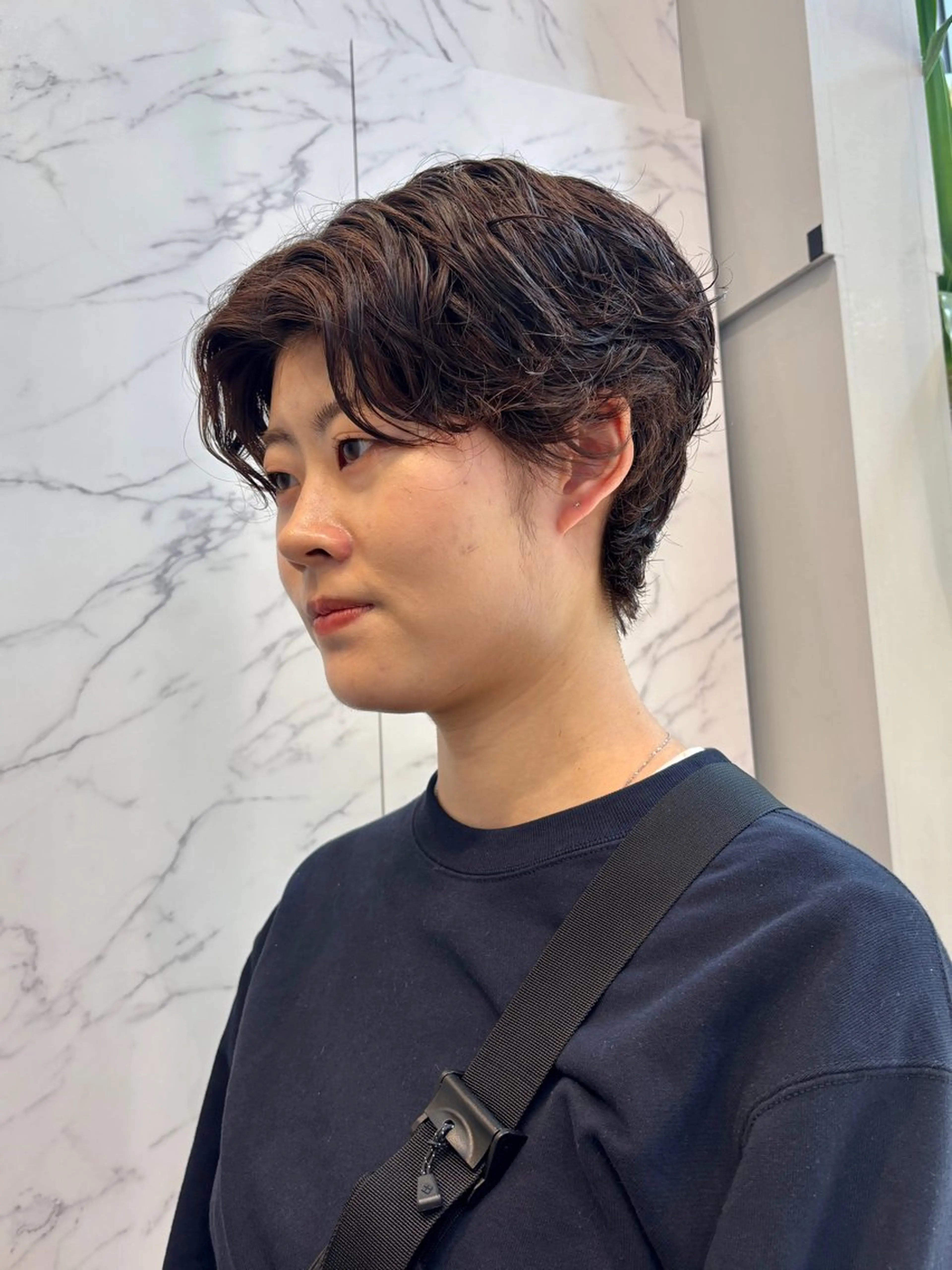 ショート カット パーマ miu /透明感カラーのヘアスタイル