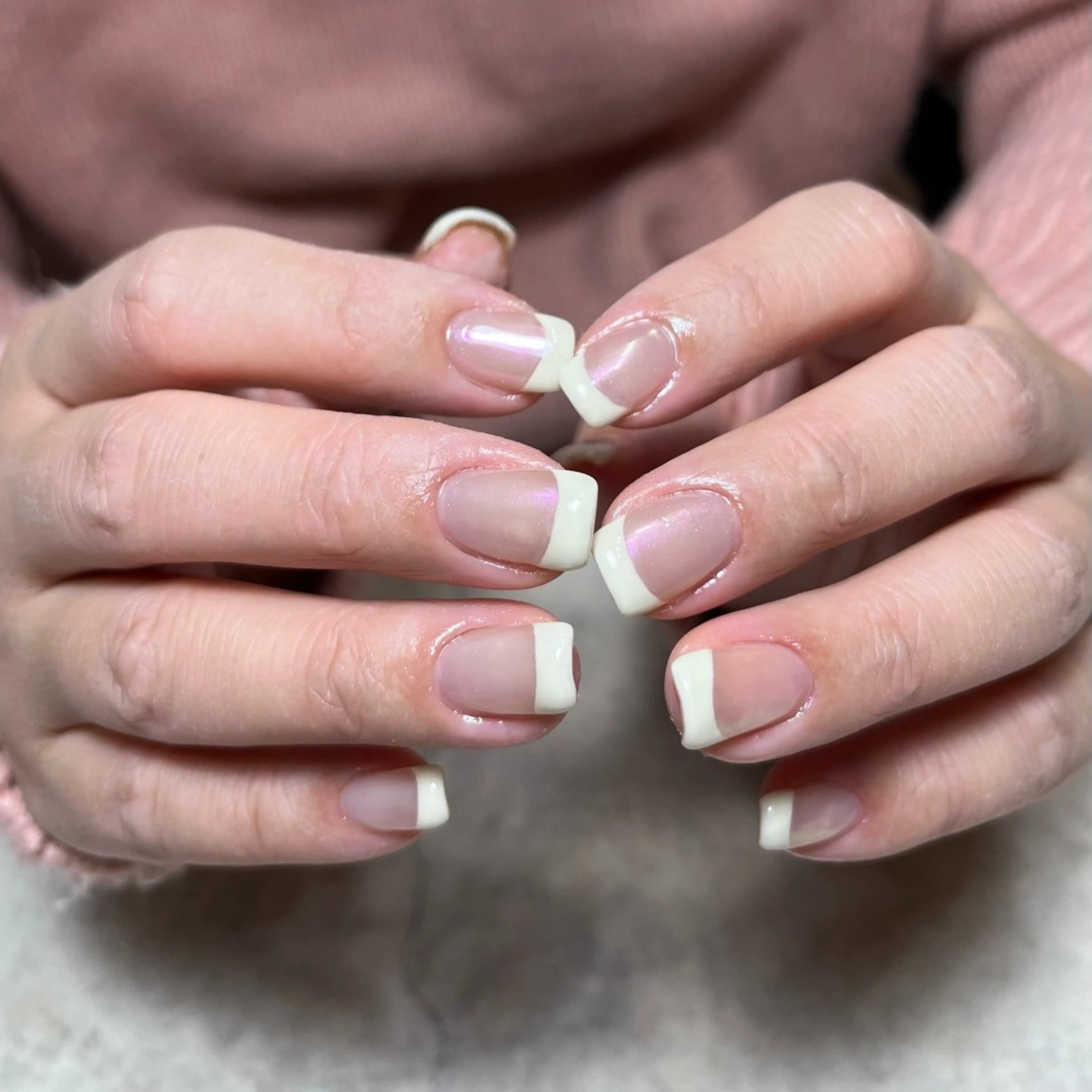 ネイル オーロラネイル グリーン ハンドネイル nail salon O (en)所属・vegh. nail／阿波座のネイルデザイン