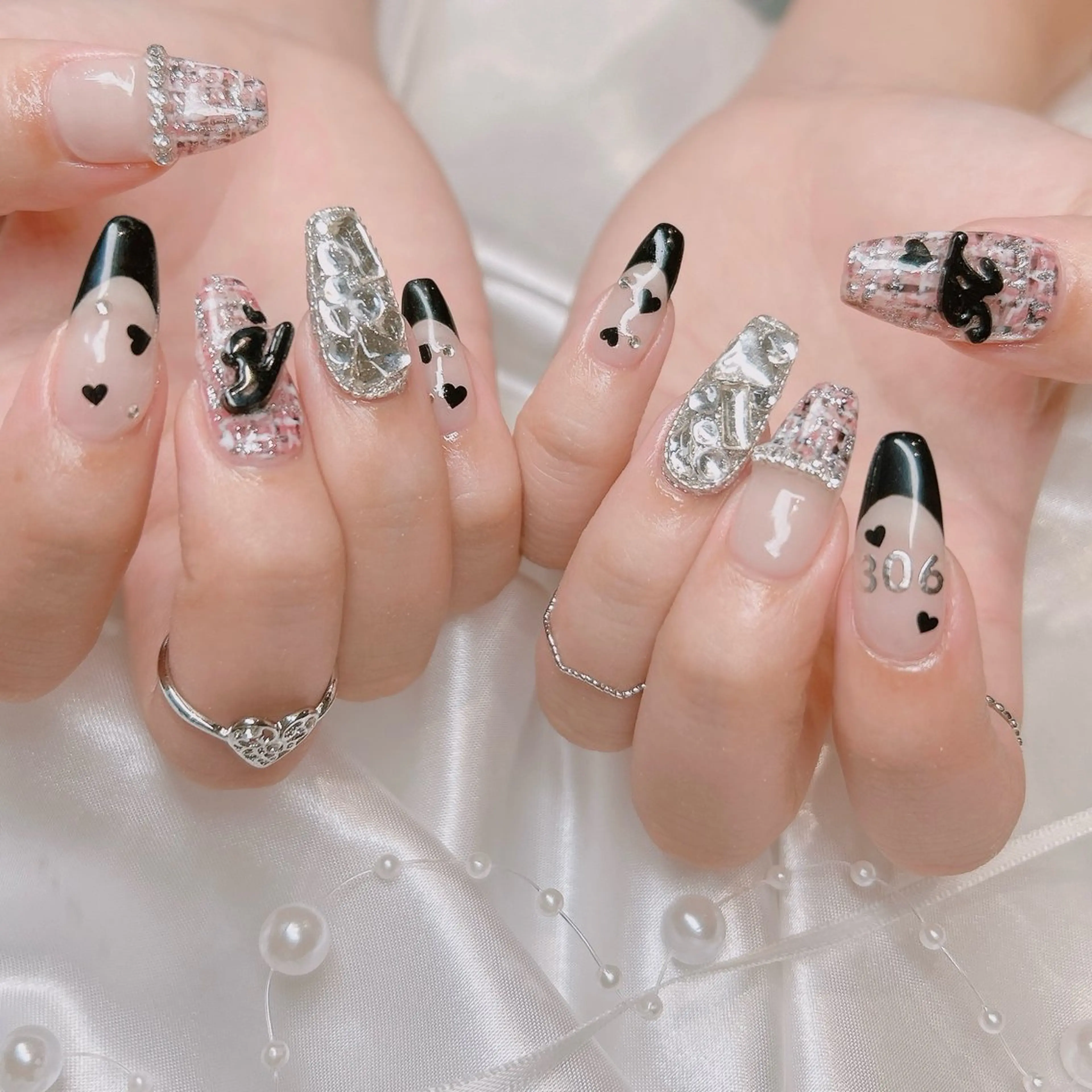 ネイル ハンドネイル junna のぞいてねのネイルデザイン