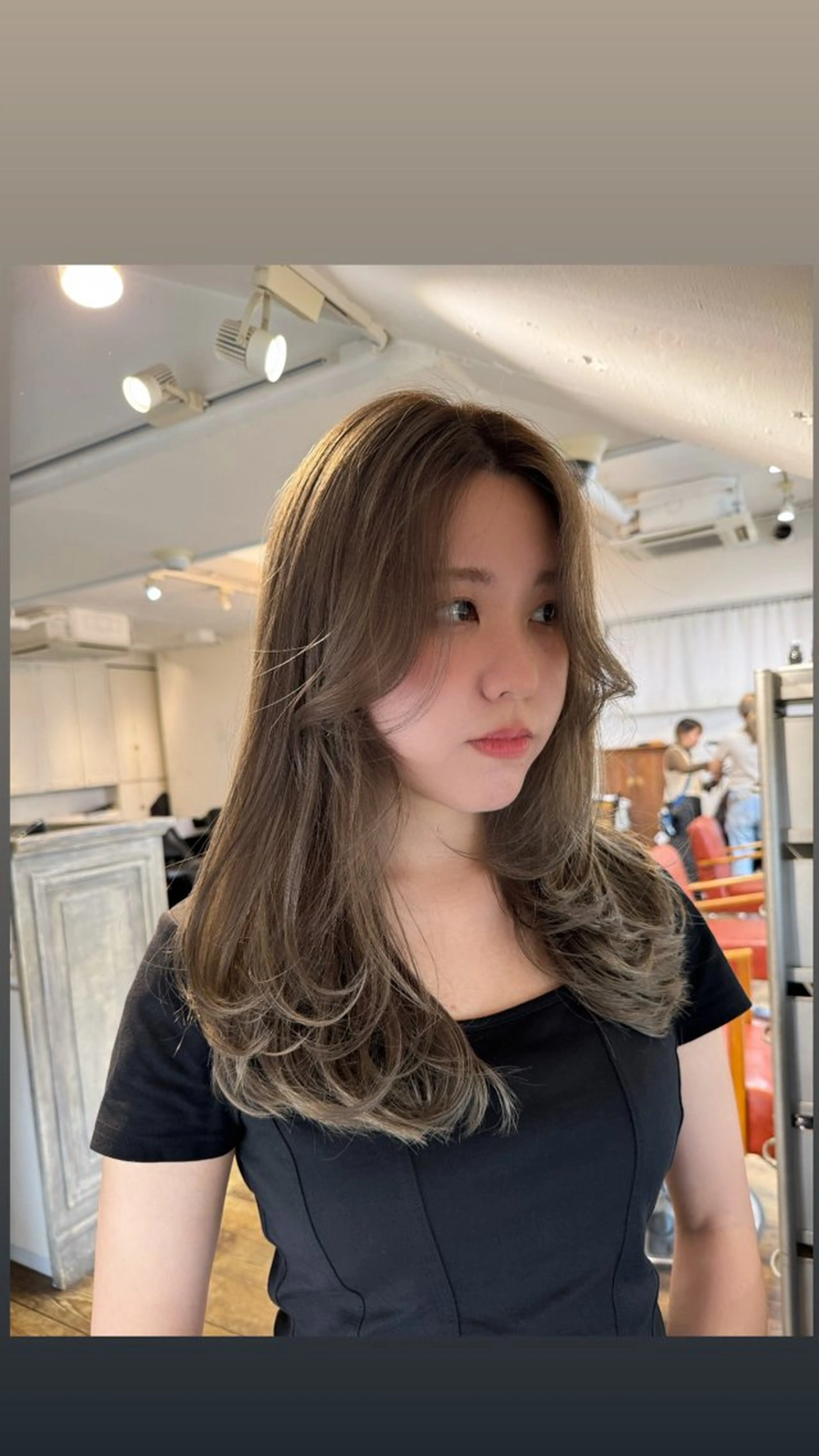 ロング レイヤーカット 暖色系/透明感 治野心のヘアスタイル