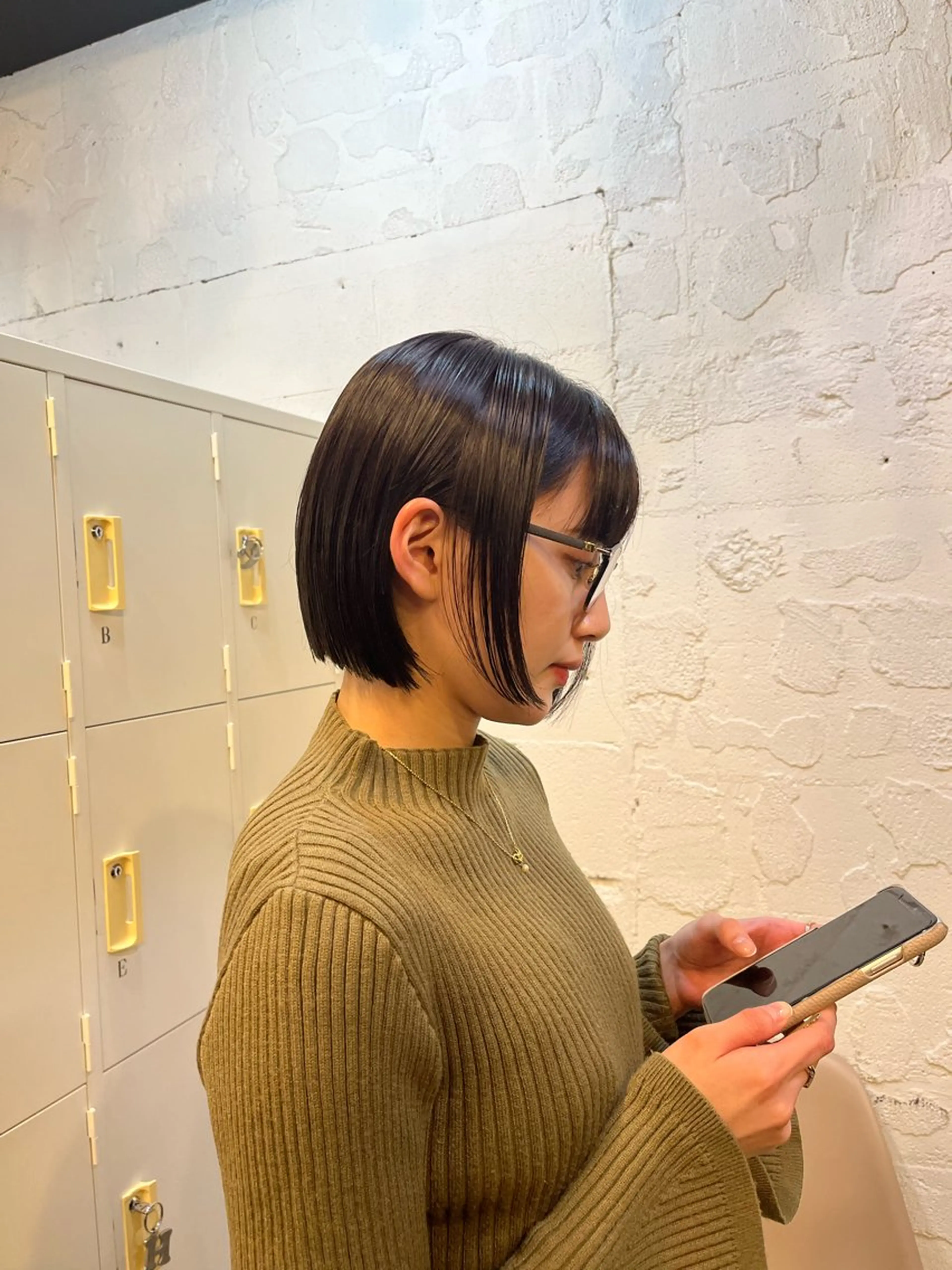 ミディアム カラー カット ヘアカラー GO TODAY SHAiRE SALON 原宿本店所属・ボブ/レイヤー/ ハッシュカット/河内のヘアスタイル