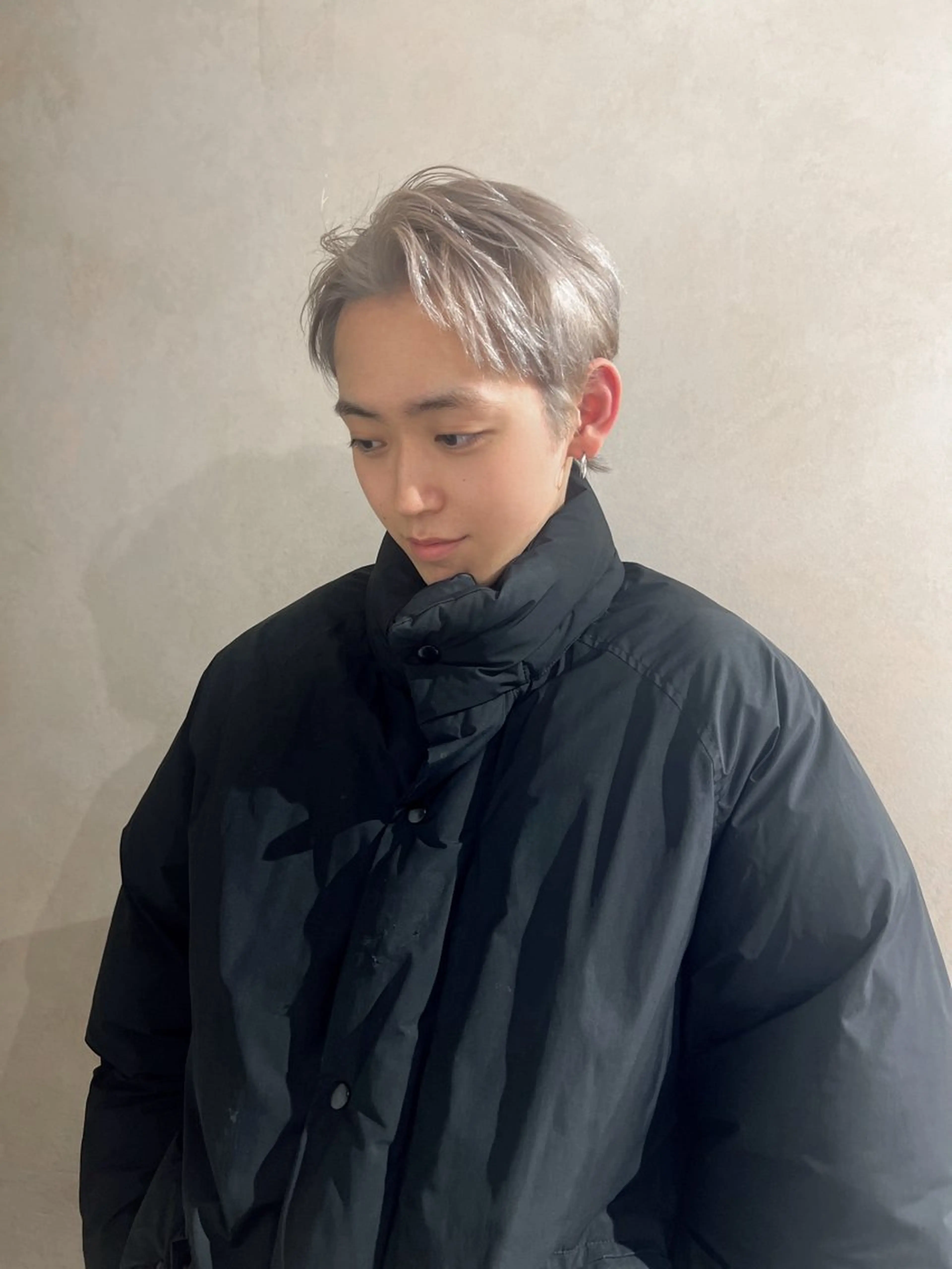 カラー メンズ ヘアカラー ハイトーン/ピンク カラー/めい🎀のヘアスタイル