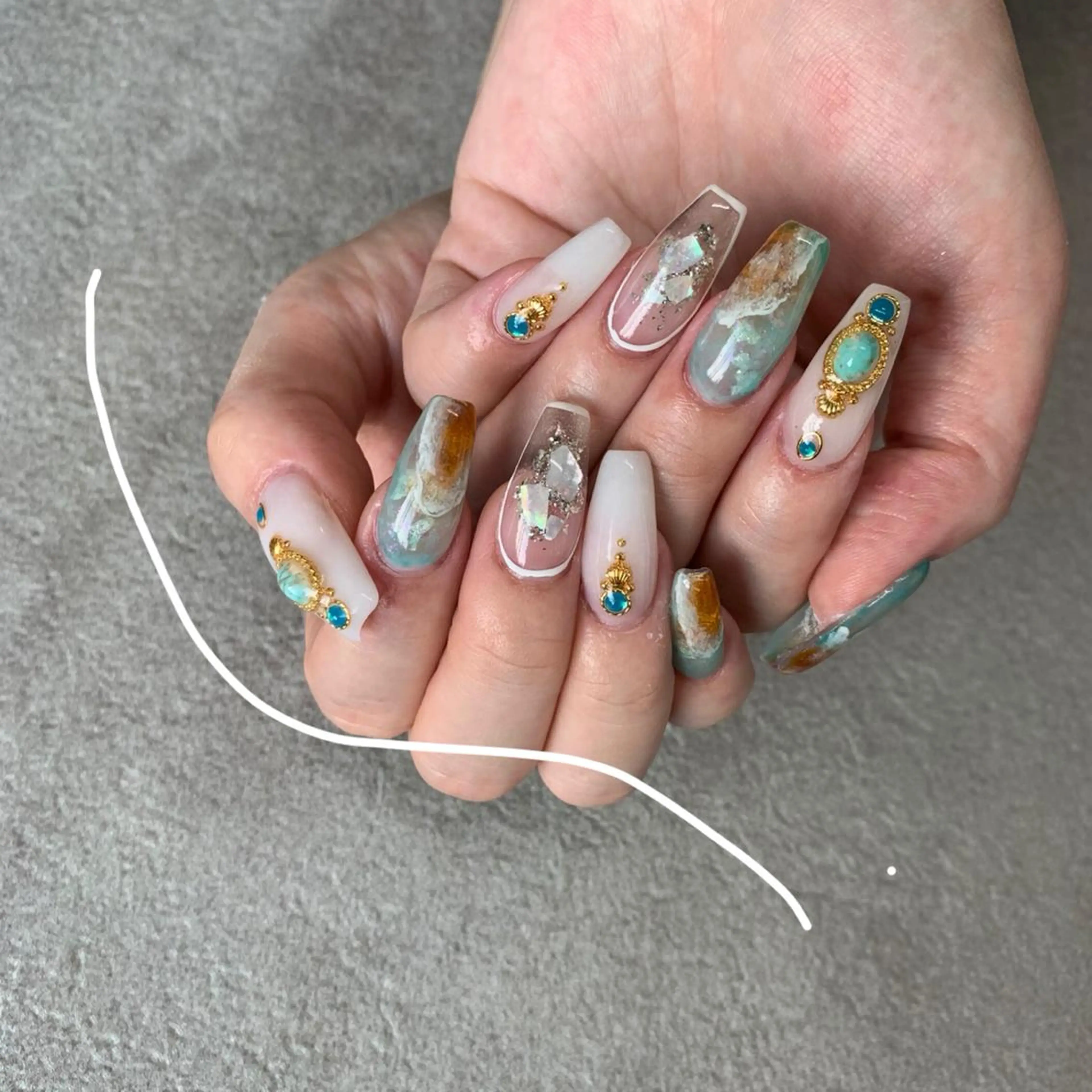 ネイル ニュアンスネイル ハンドネイル tener 🧋yume🧋のネイルデザイン