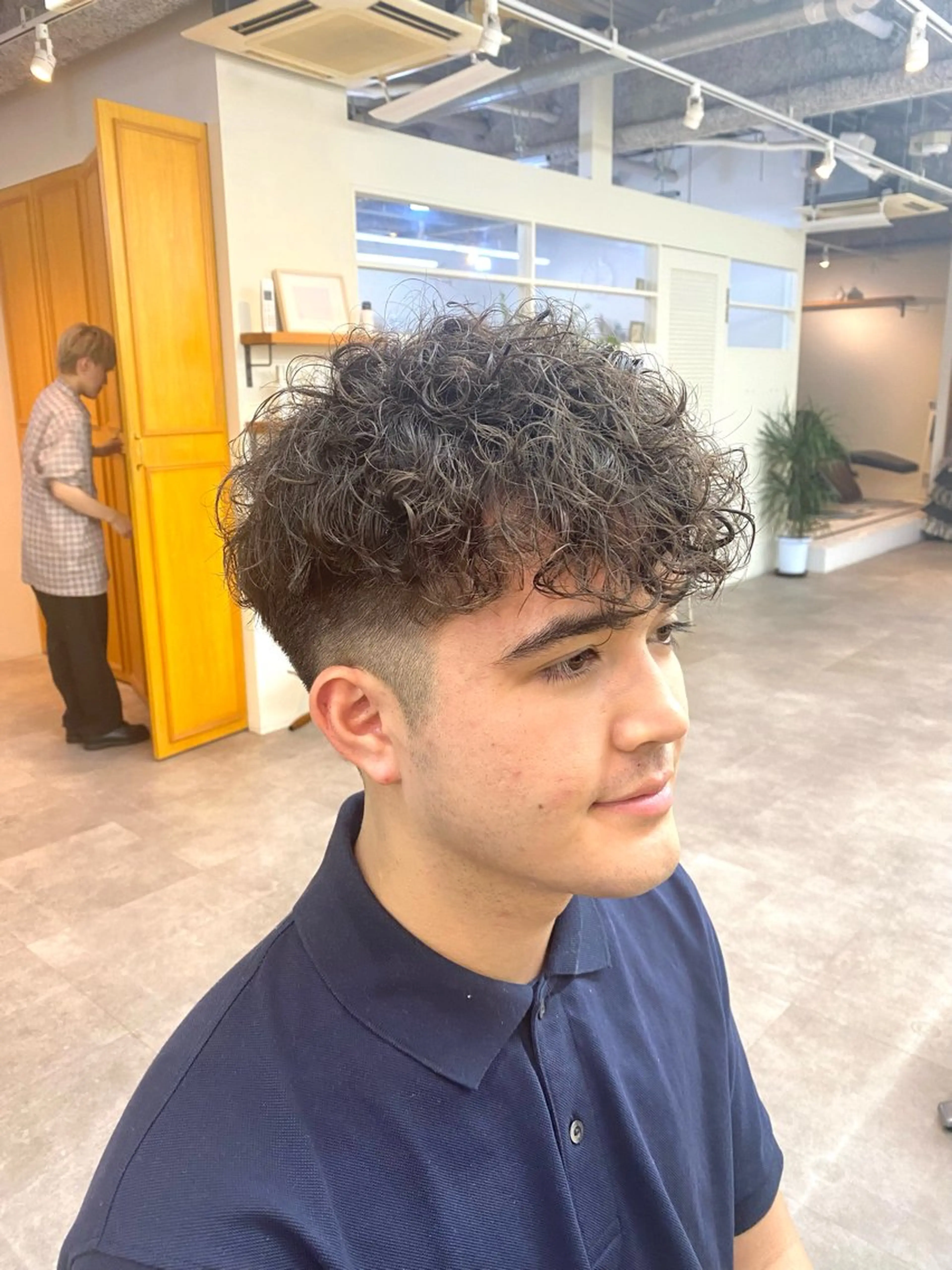 パーマ メンズ メンズパーマ スペインカール スパイラルパーマ カット パーマ シャドウパーマ/ 波巻パーマYu-Kiのヘアスタイル