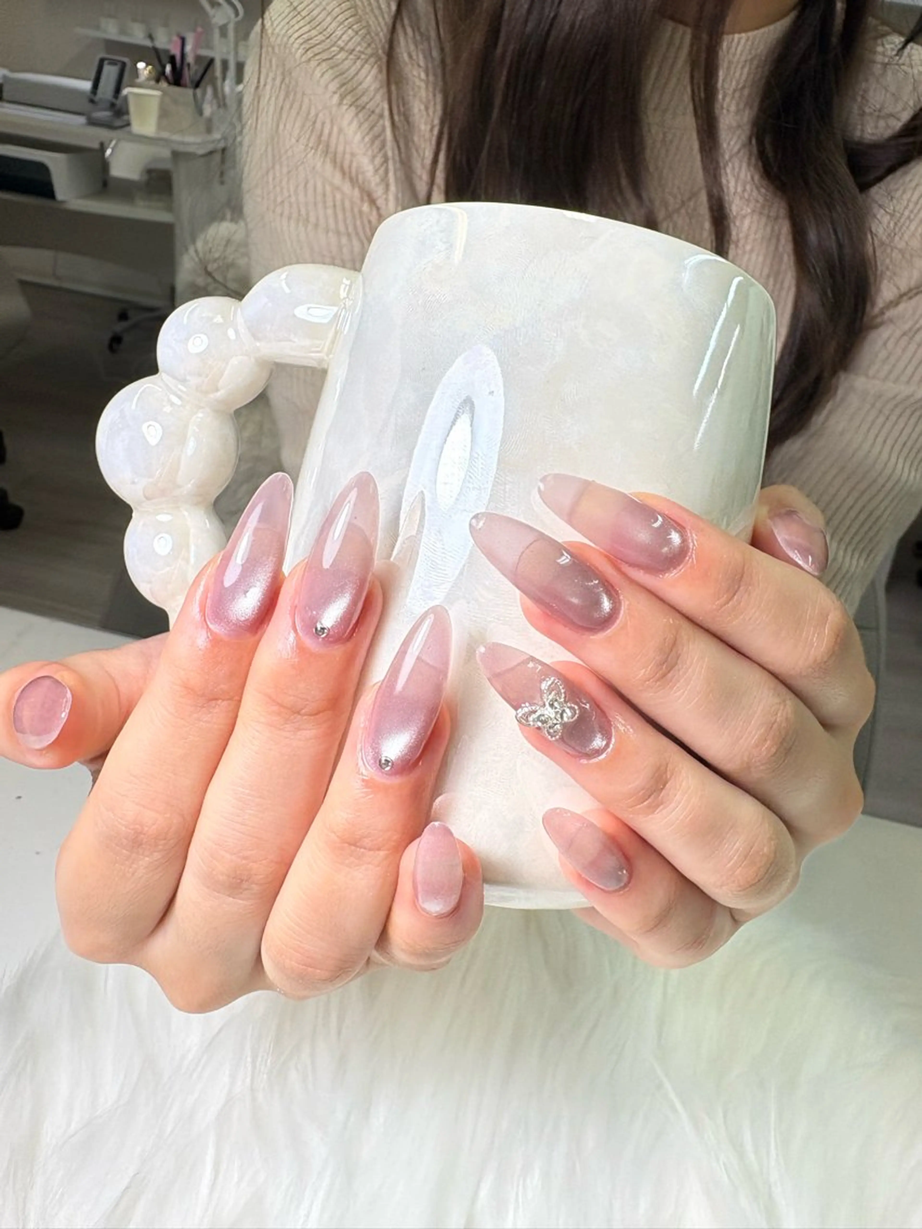 ネイル ジェルネイル 韓国ネイル シンプルネイル ハンドネイル King nail Bakiのネイルデザイン