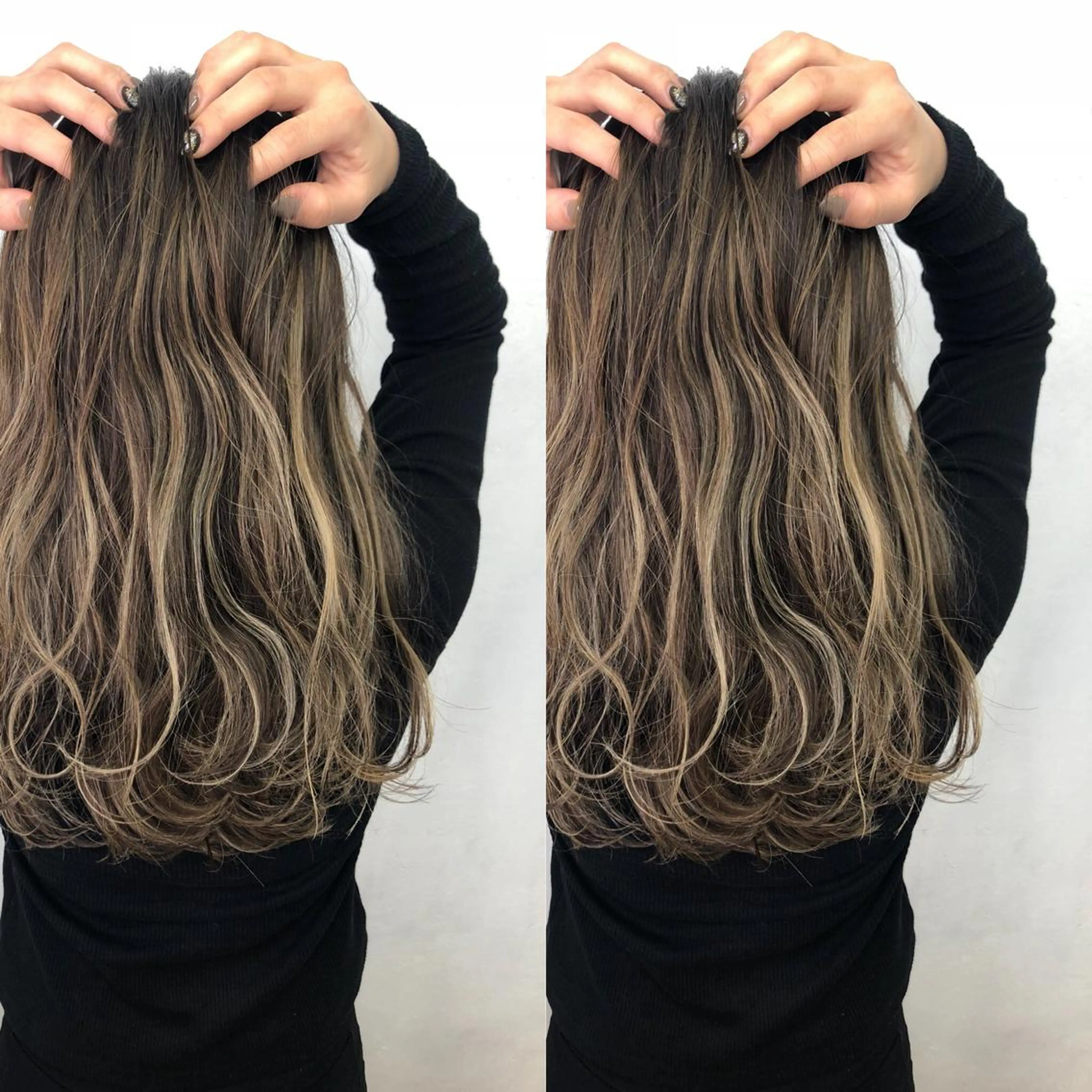 セミロング ヘアカラー トリートメント ブリーチカラーレイヤ ーカット🦋annaのヘアスタイル