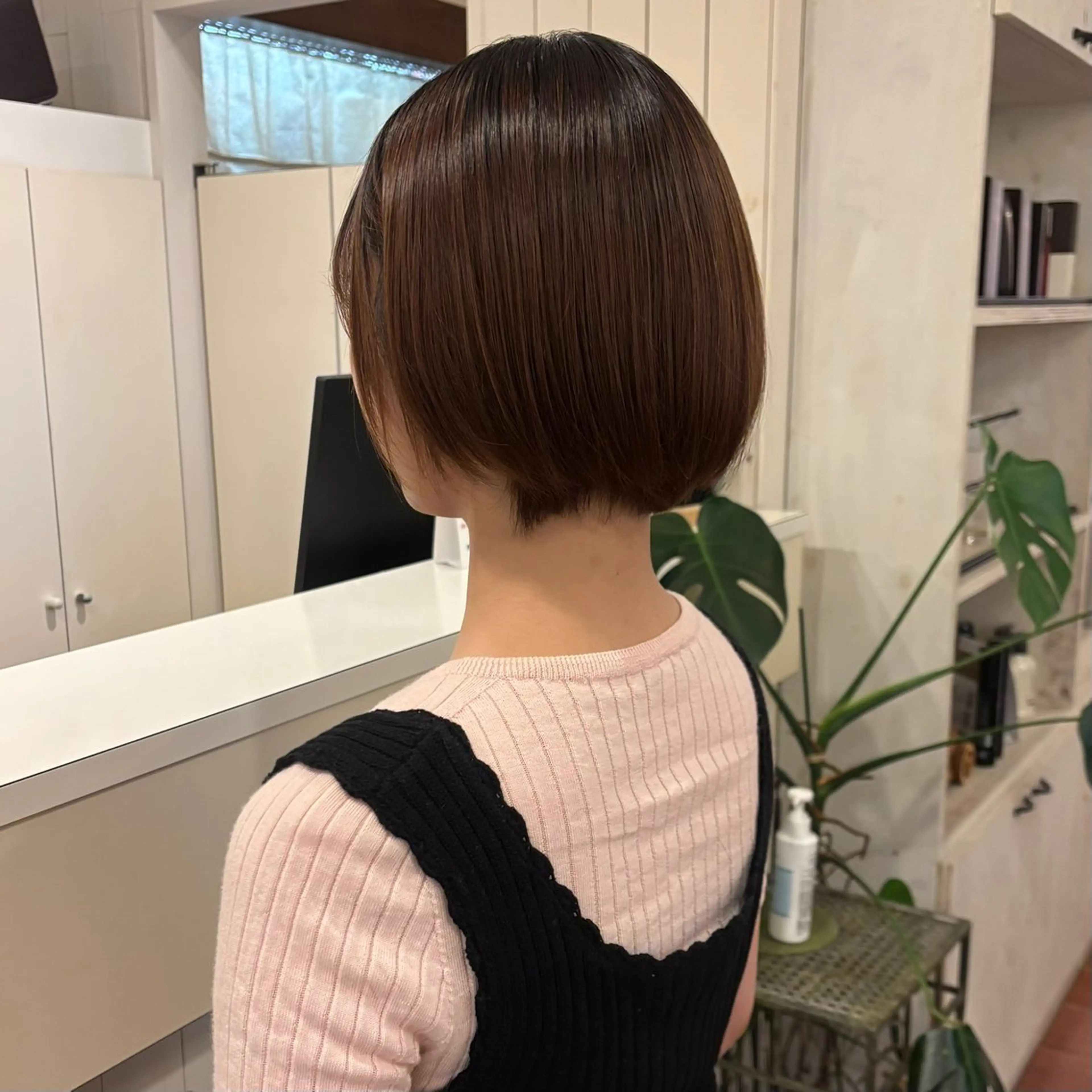 【平日限定】【17:00​〜​🛋️】【ショート限定】【乾かしただけでまとまる🧶.*･】髪質改善ストレート☁️★の写真