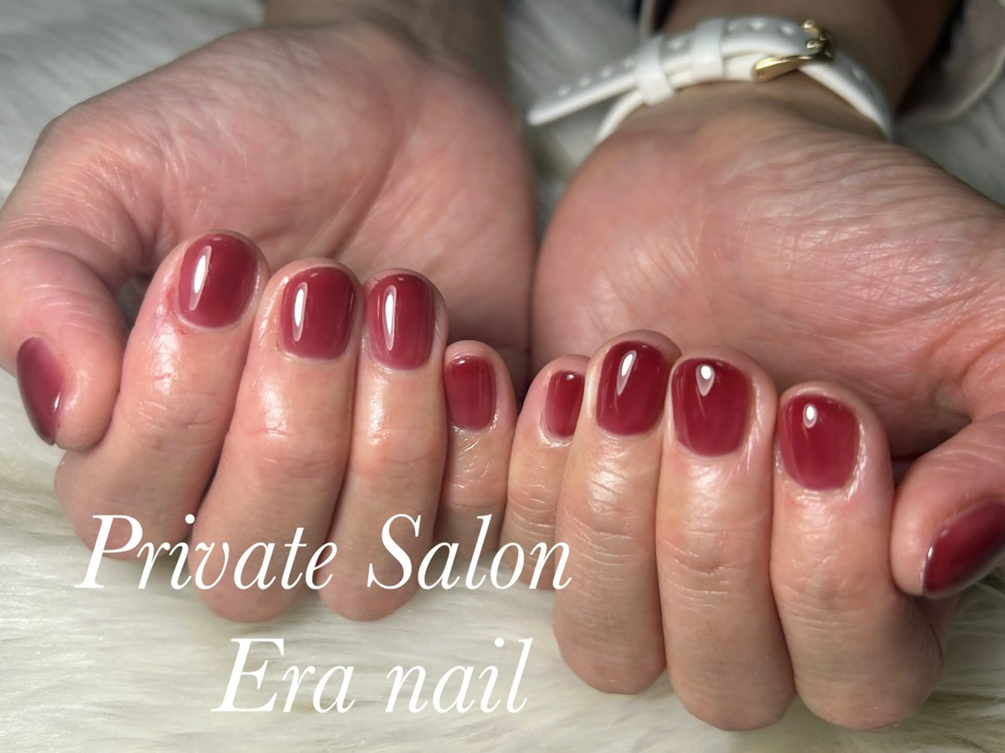 ネイル ワンカラーネイル ショートネイル ハンドネイル Era nailのネイルデザイン