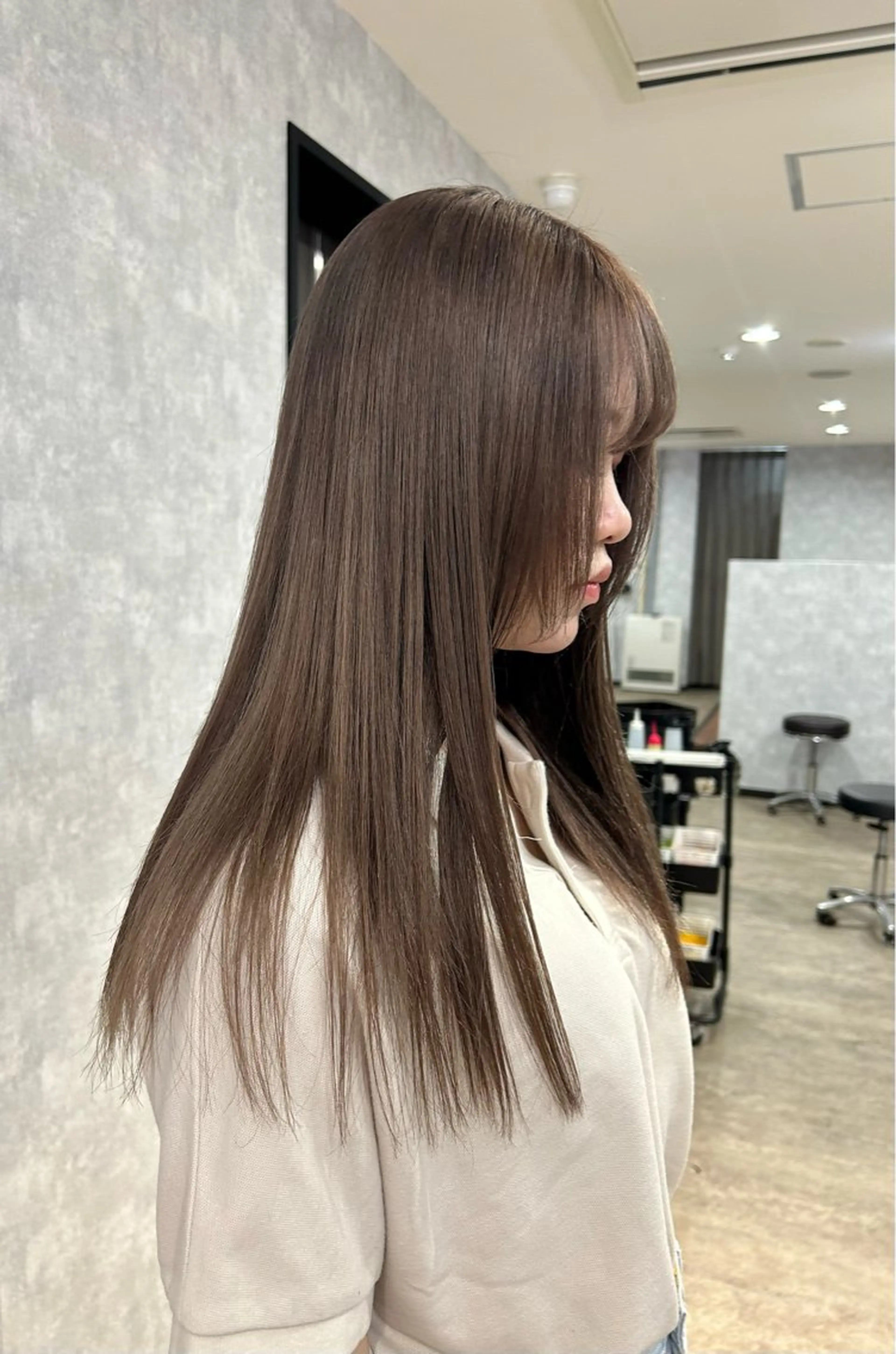 ロング 最新ケアカラー 髪質改善YUTOのヘアスタイル