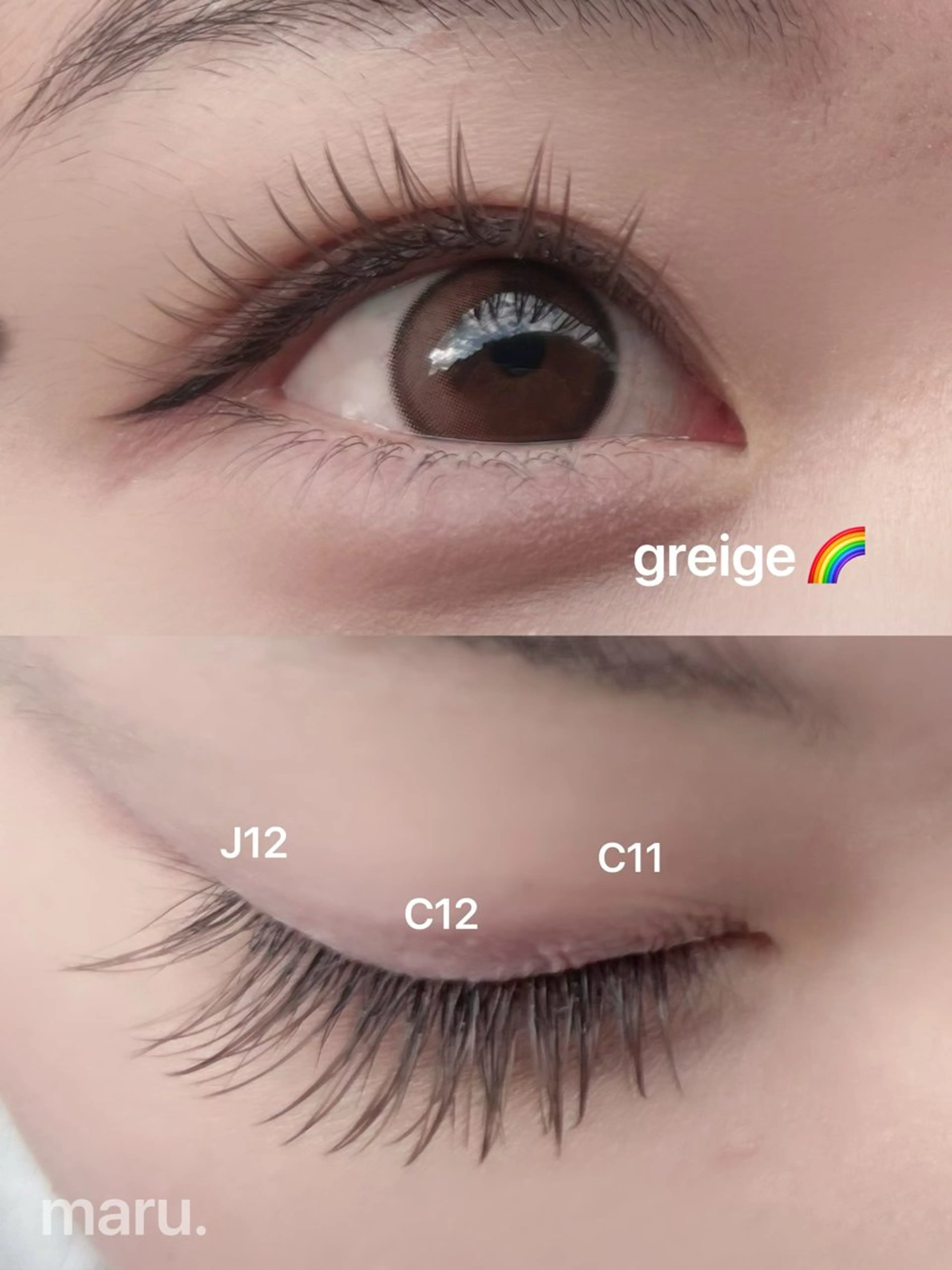 マツエク・マツパ maru.所属・maru. maiのマツエク・マツパデザイン