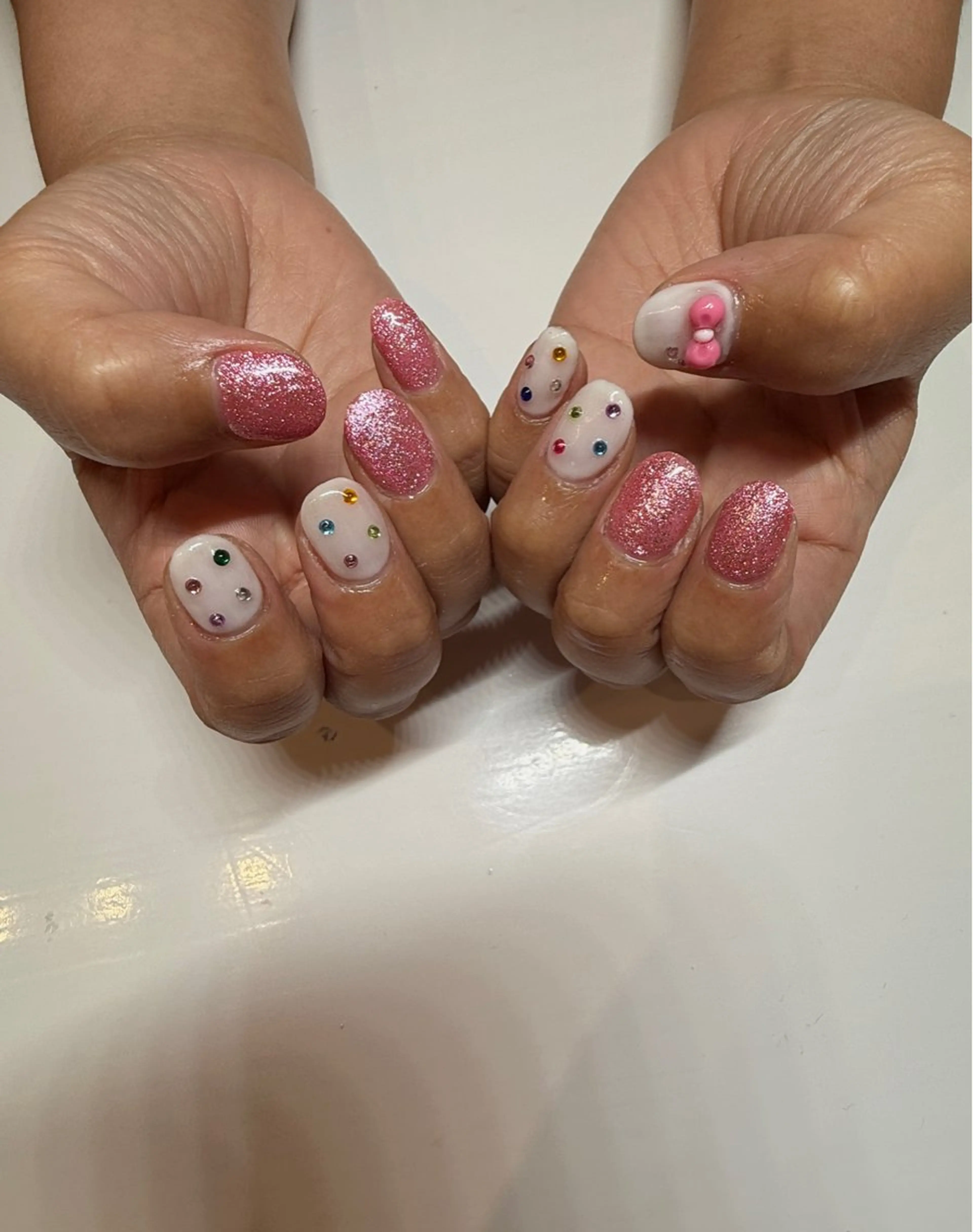 ネイル リボン ネイルサロン Amo所属・ネイルサロンAmo 🎀RIOのネイルデザイン