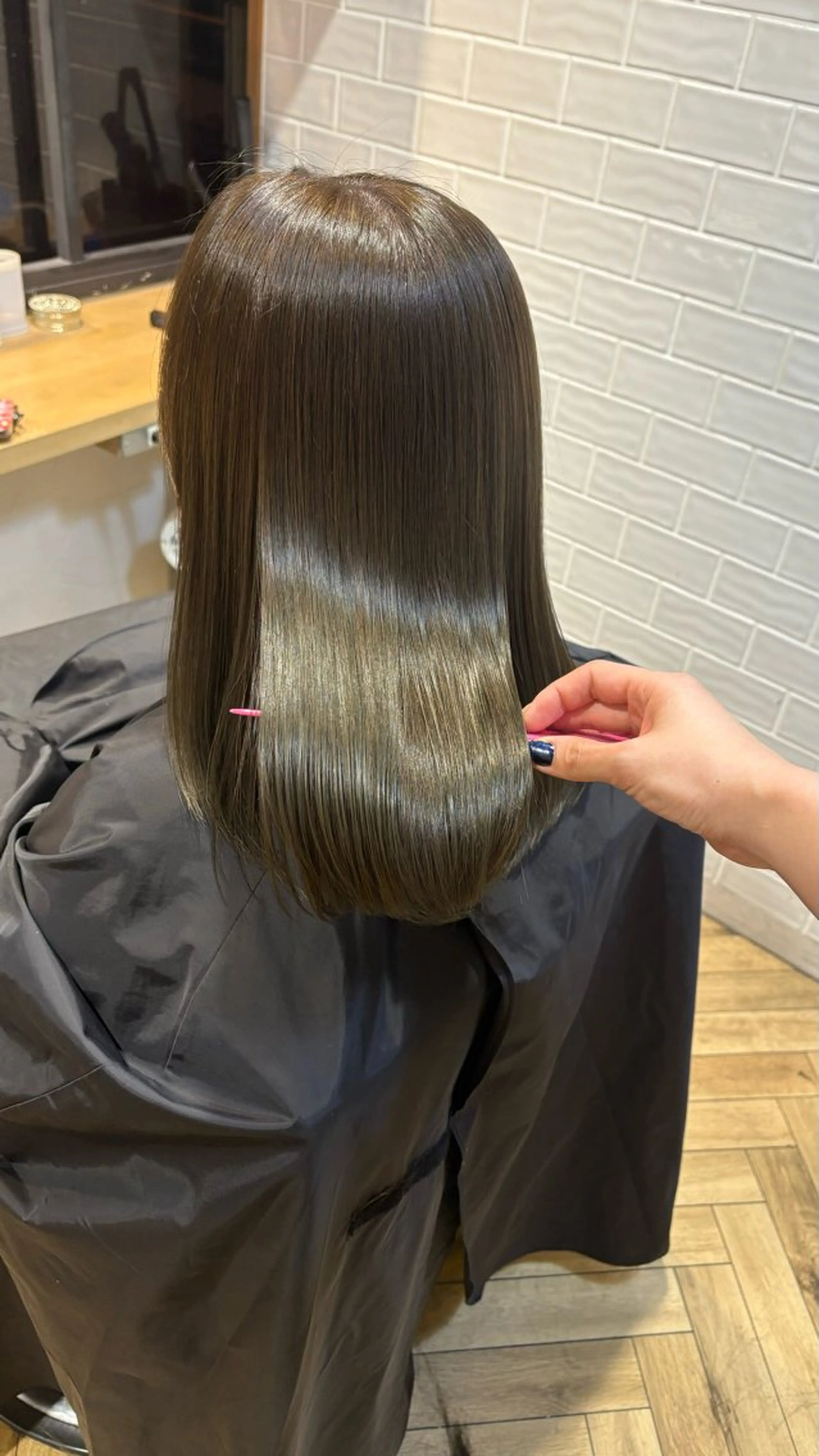 ミディアム カラー 艶カラー/韓国顔周り 🎀mamiのヘアスタイル