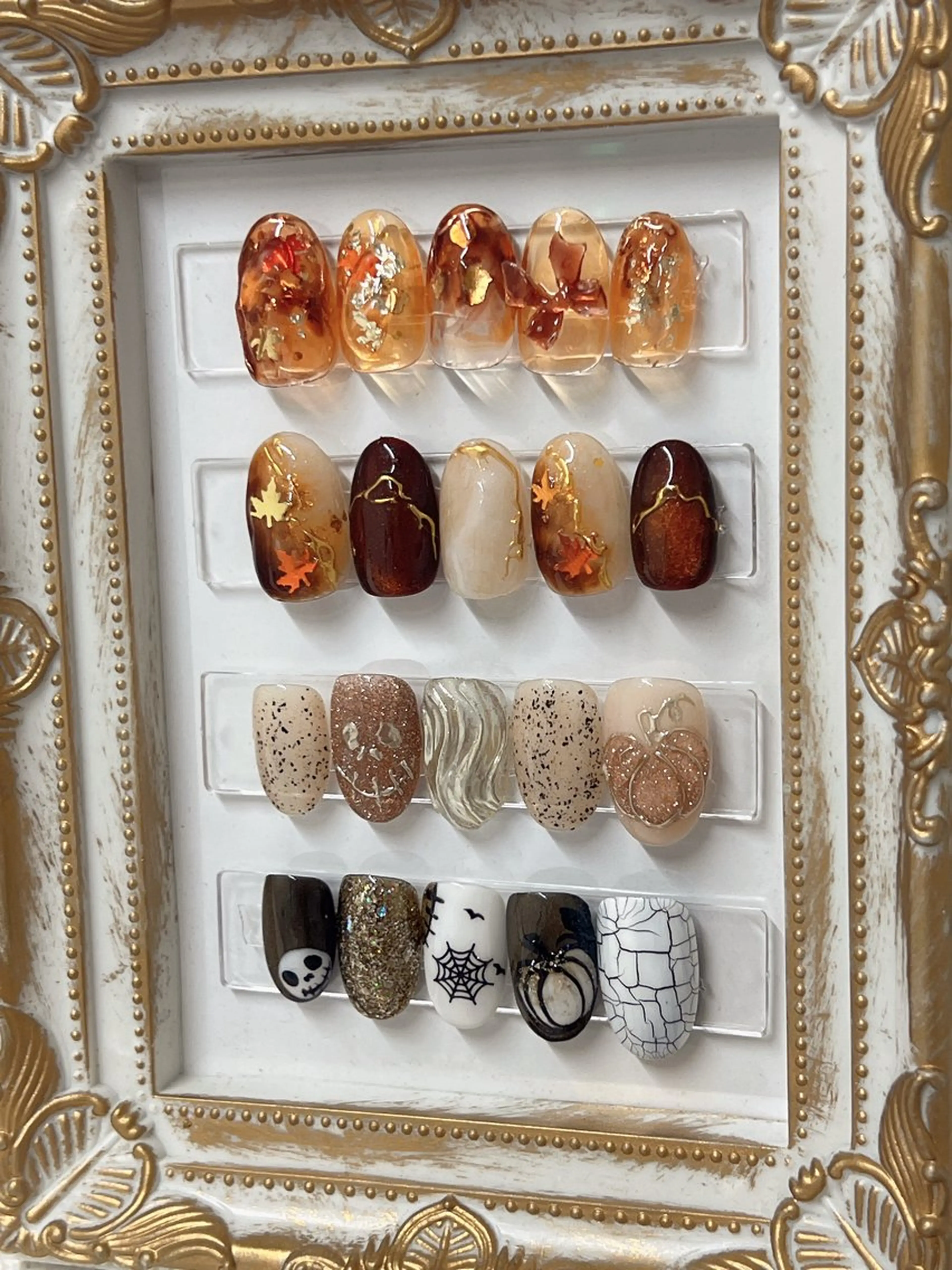 ネイル ハロウィン bijou nails所属・bijou nails　蓮のネイルデザイン