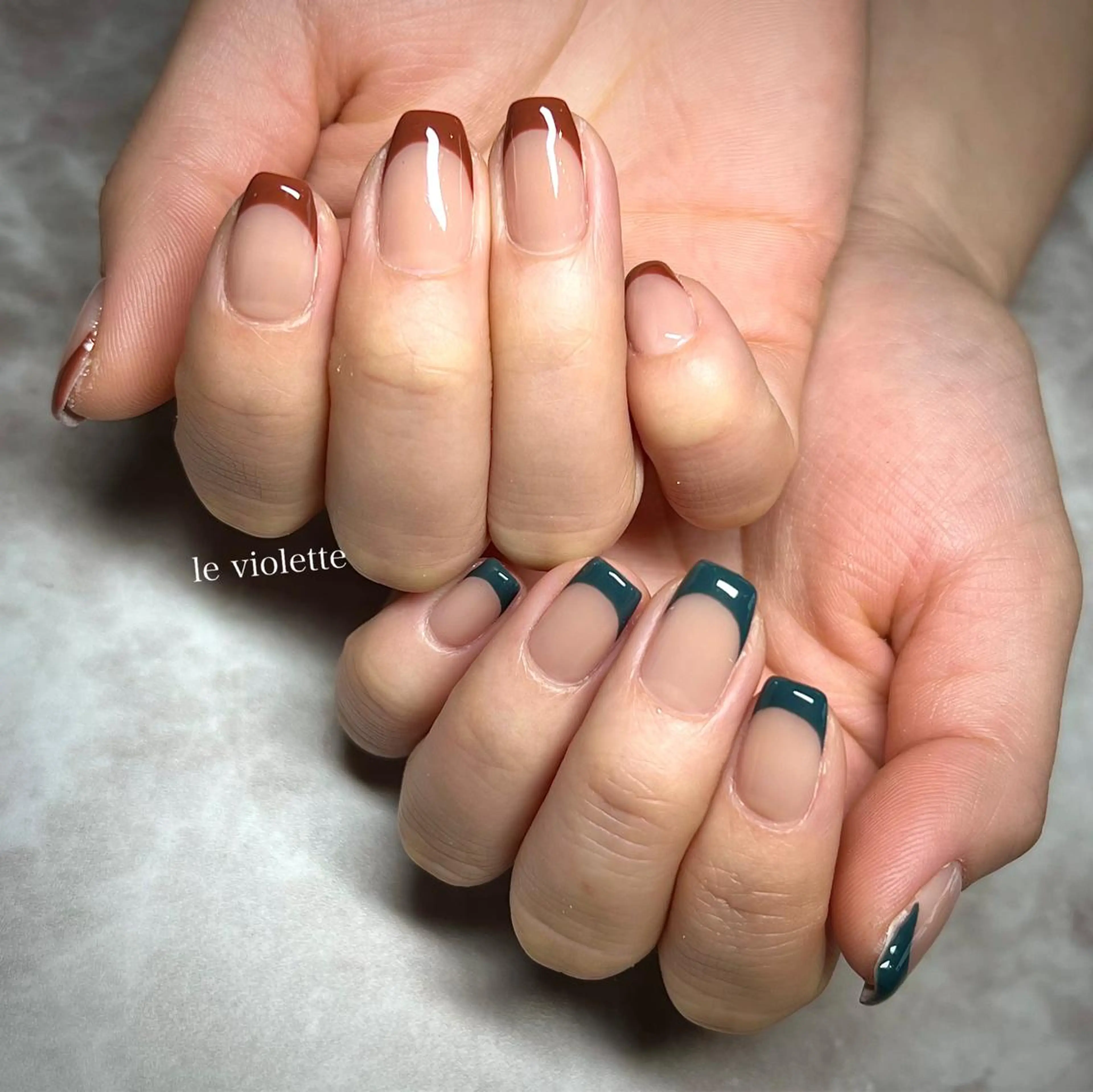 ネイル フレンチネイル le violette所属・le violetteのネイルデザイン