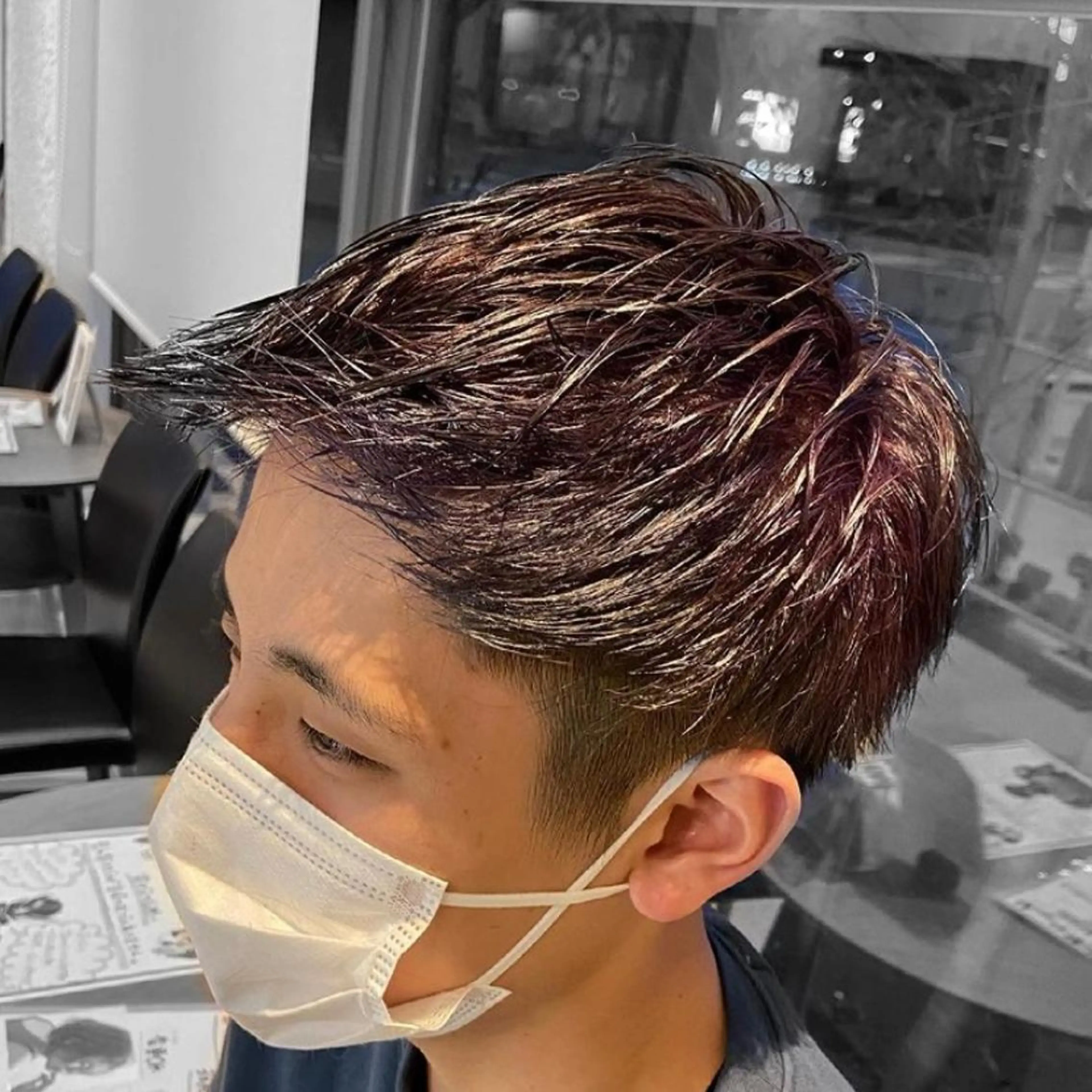 ショート カラー メンズ 杉木 勝太のヘアスタイル