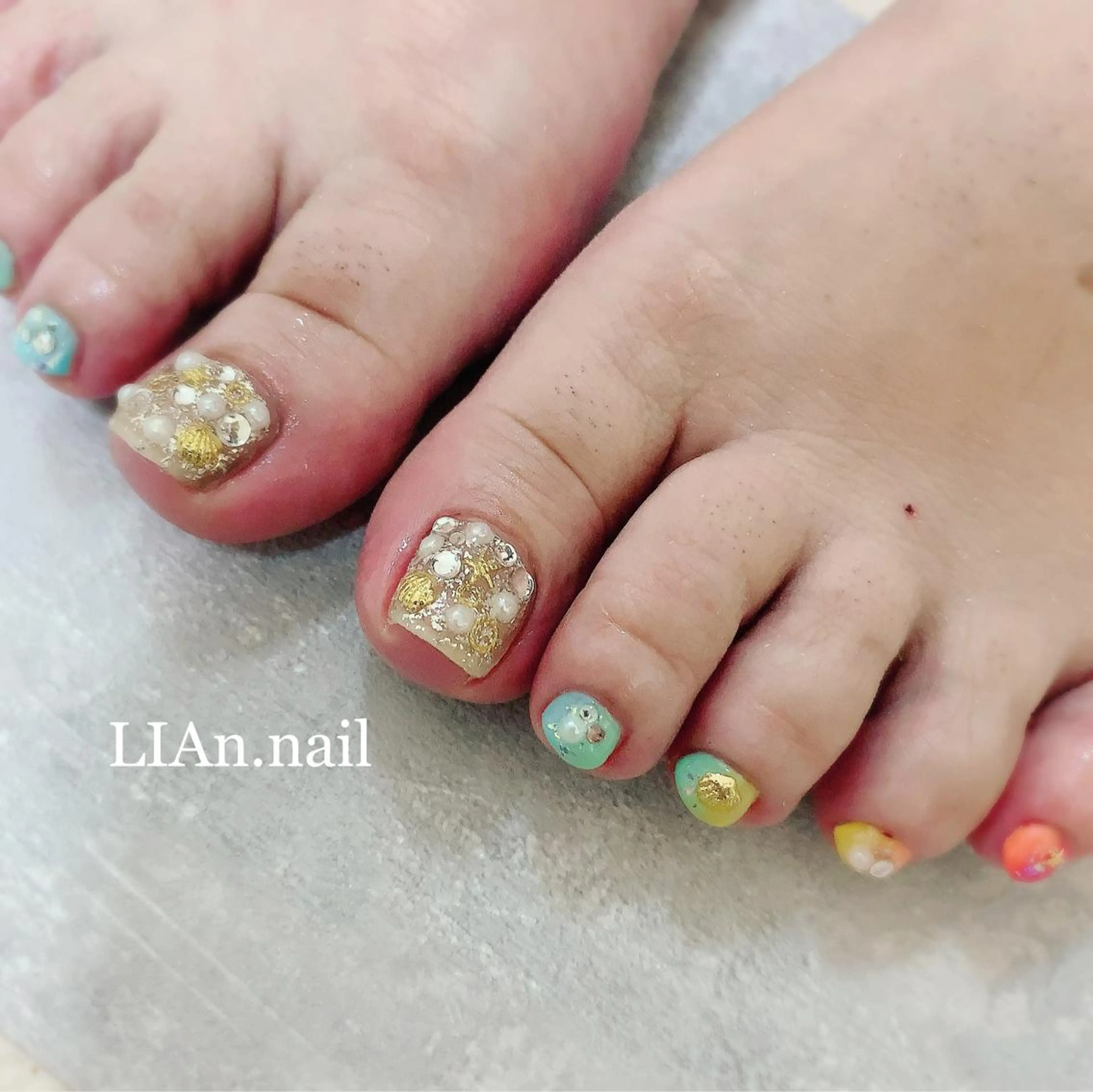 ネイル フットネイル Lian nailのネイルデザイン