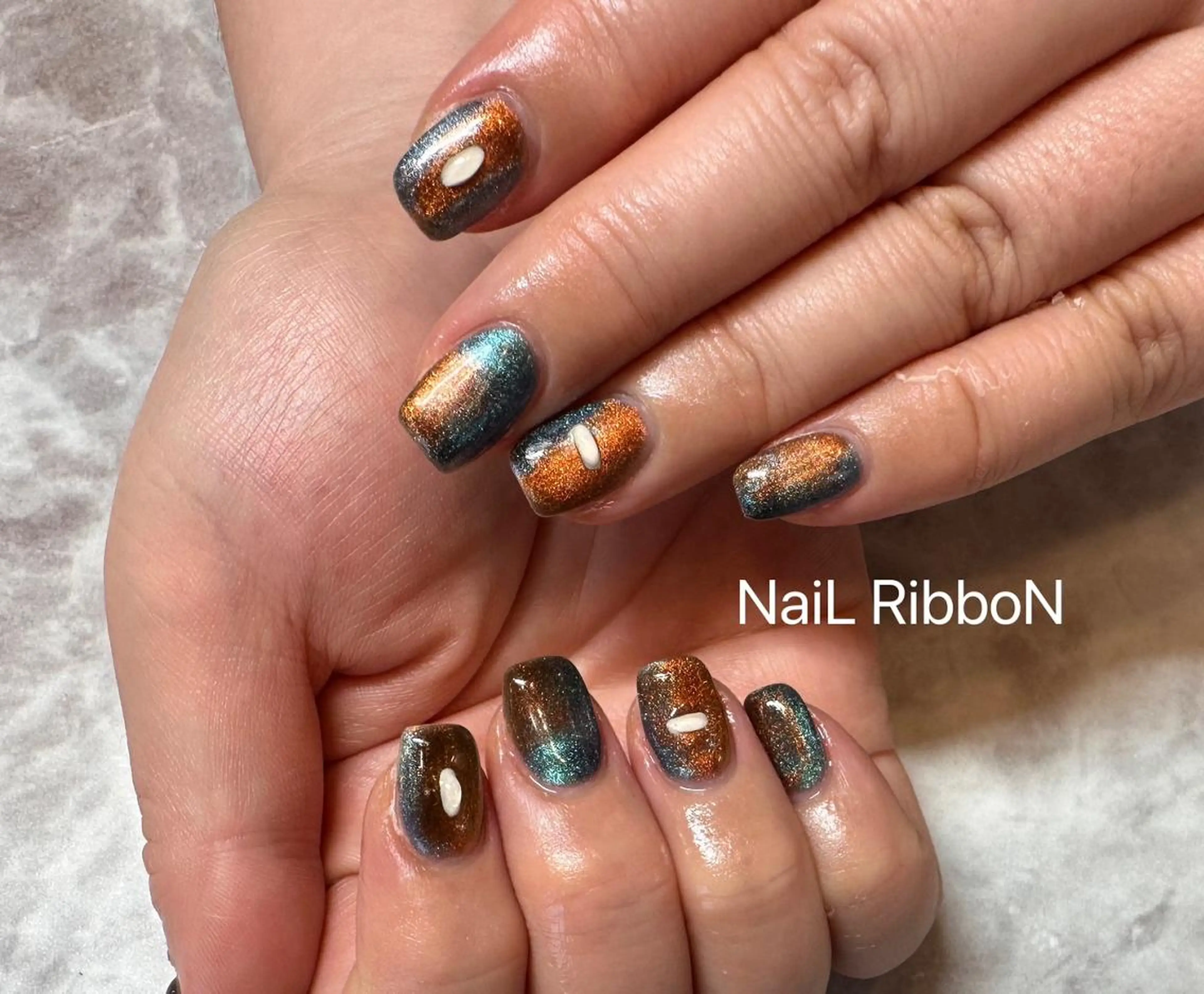 ネイル ネイルリボン 石田のネイルデザイン