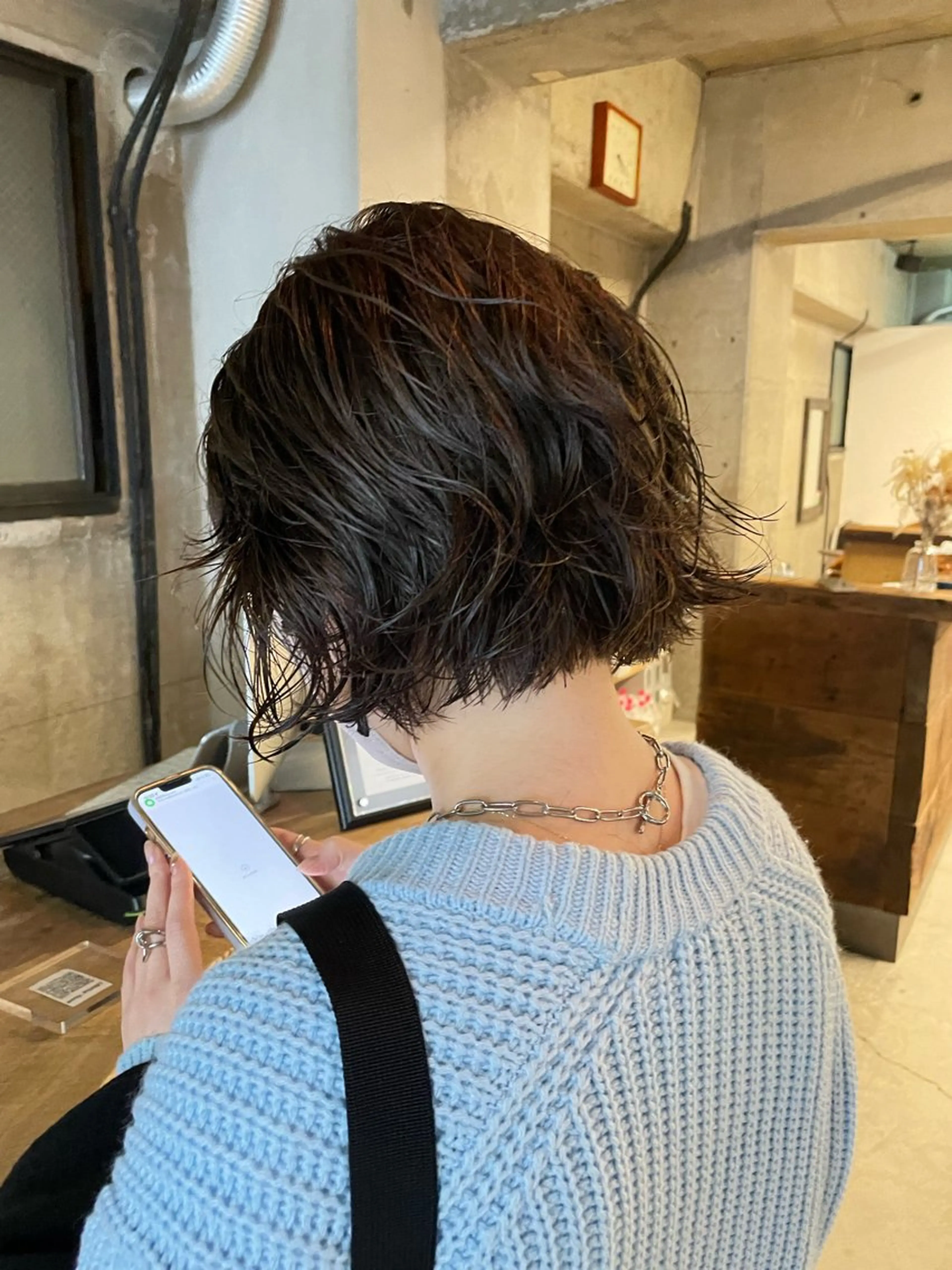 ショート パーマ パーマ/レイヤー 岩山丈一郎のヘアスタイル