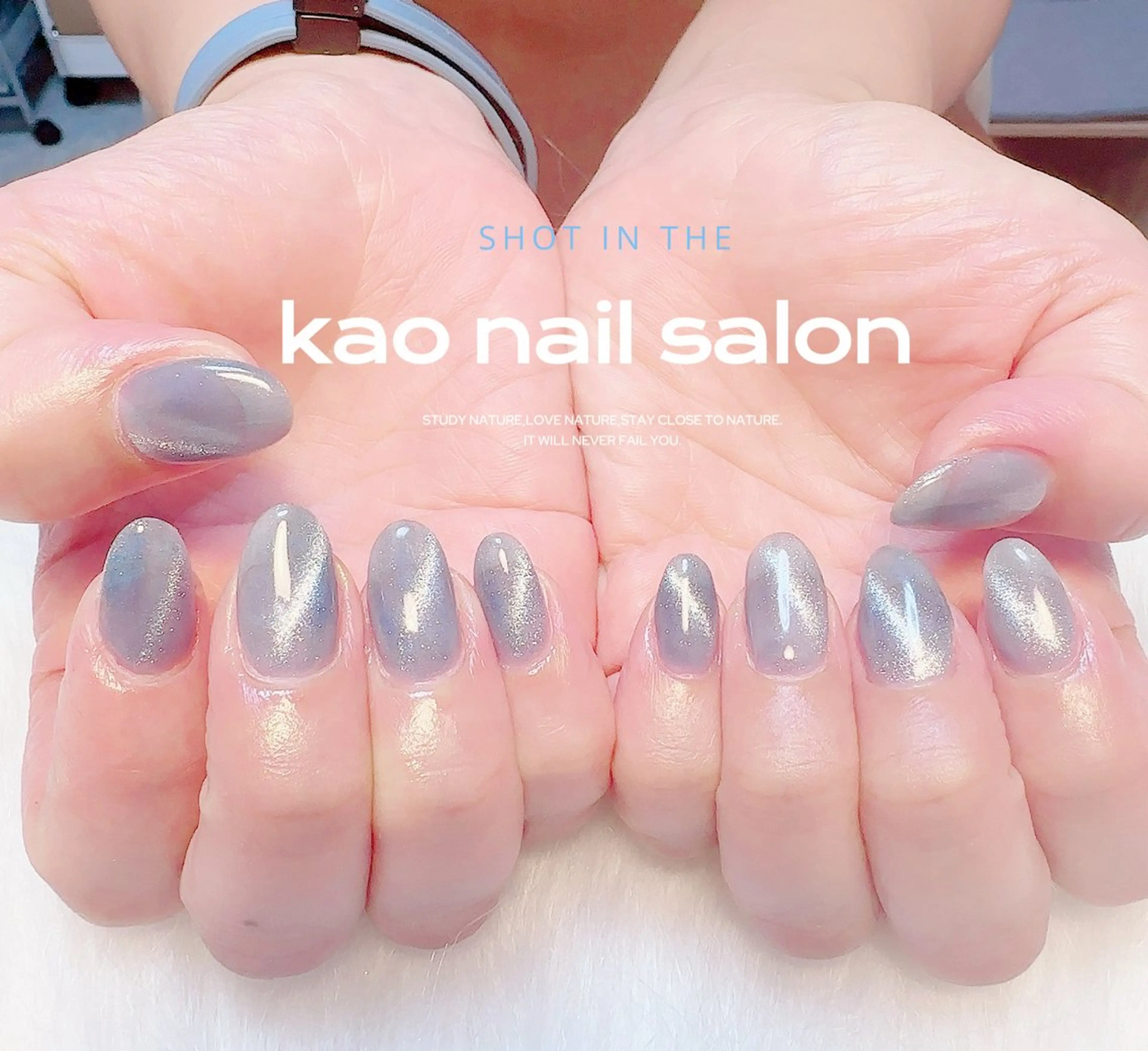 ネイル ハンドネイル kao nail マグネット/長さだしのネイルデザイン