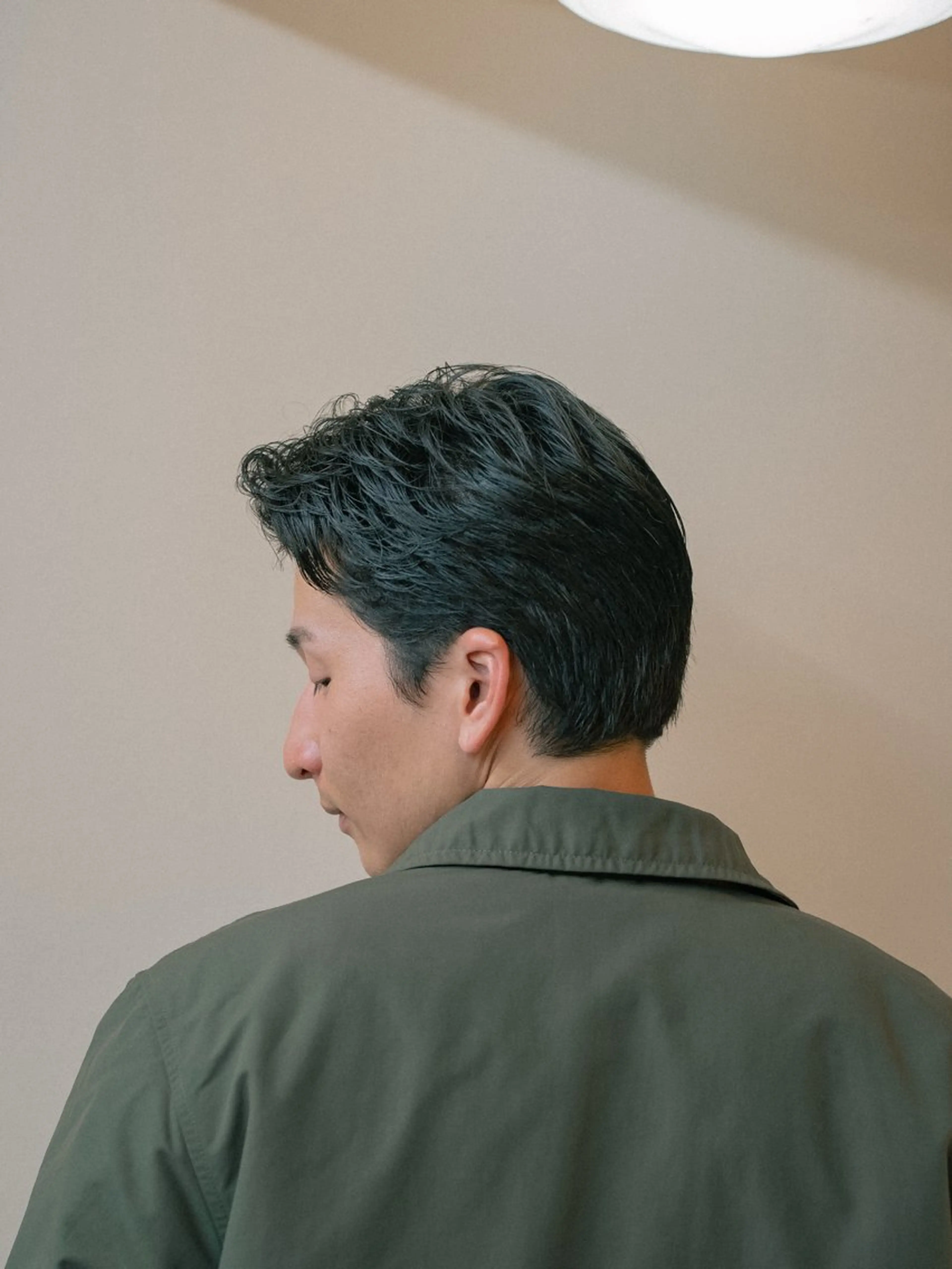 ショート カラー パーマ メンズ オールバック ショートヘア カット パーマ 🔗メンズサロン🔗 Kieのヘアスタイル