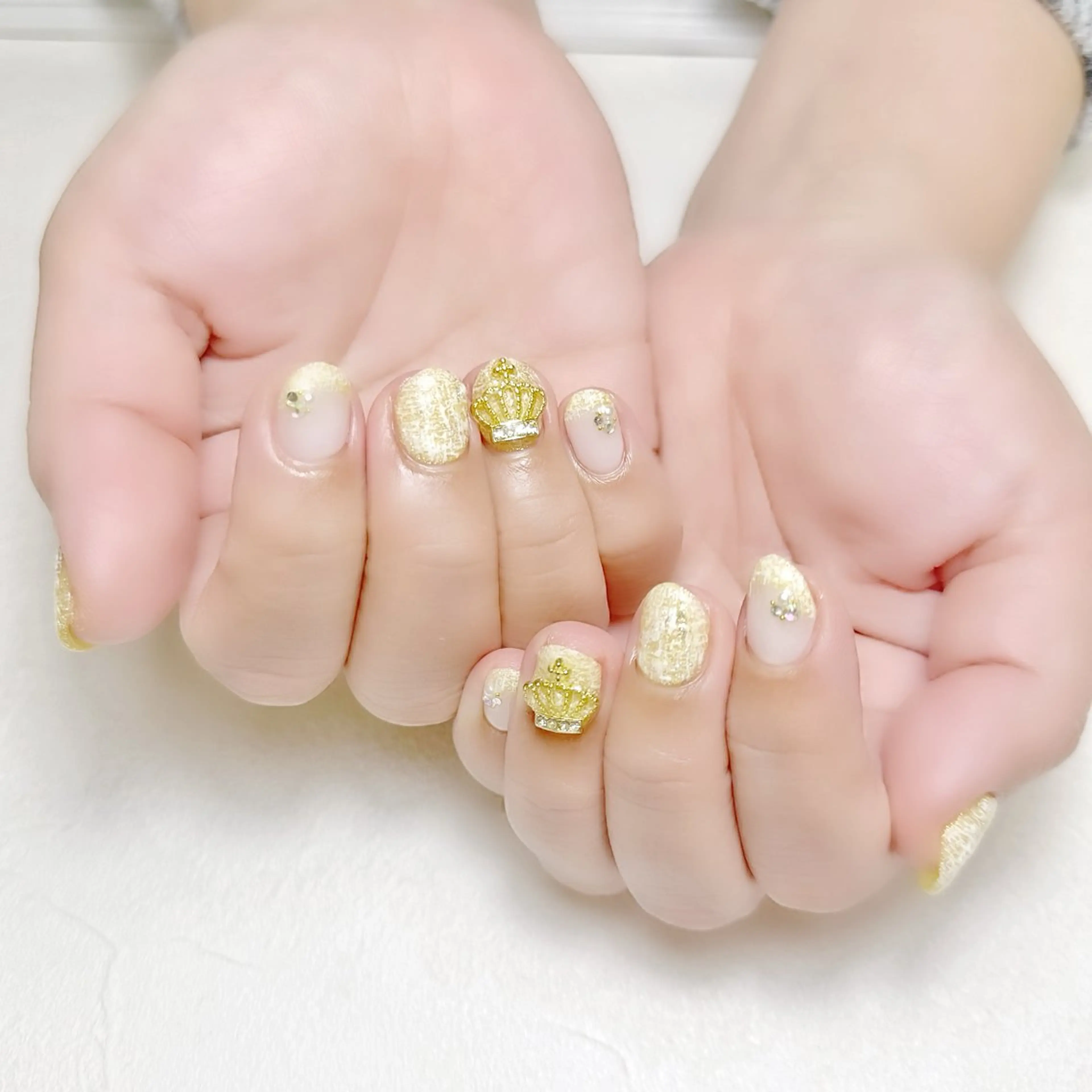 ネイル ラメ(グリッター) ショートネイル ツイードネイル ワンホンネイル 冬ネイル rouse nail RISATOのネイルデザイン
