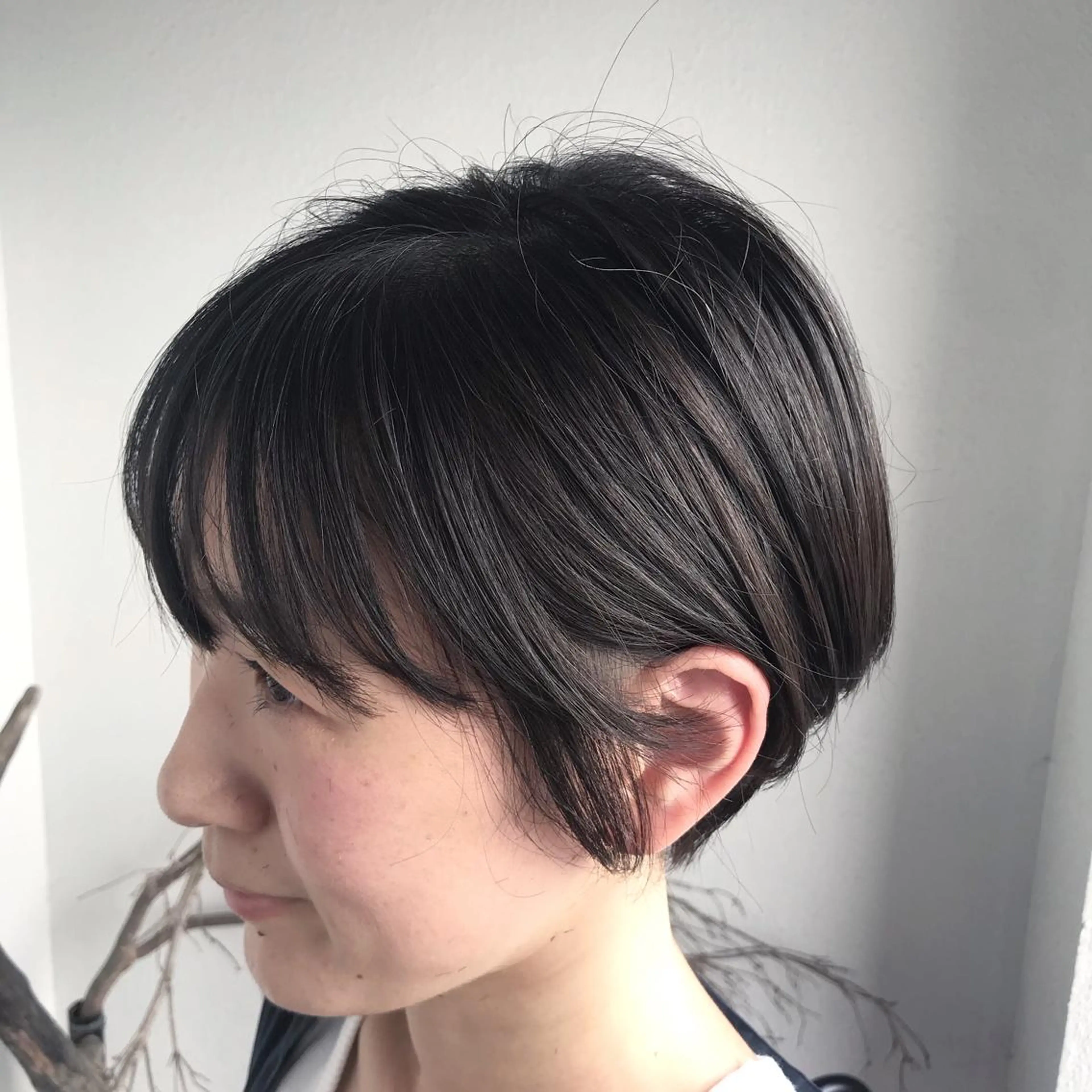 ショート カラー グレージュ ボブ 大嶋 宏隆のヘアスタイル