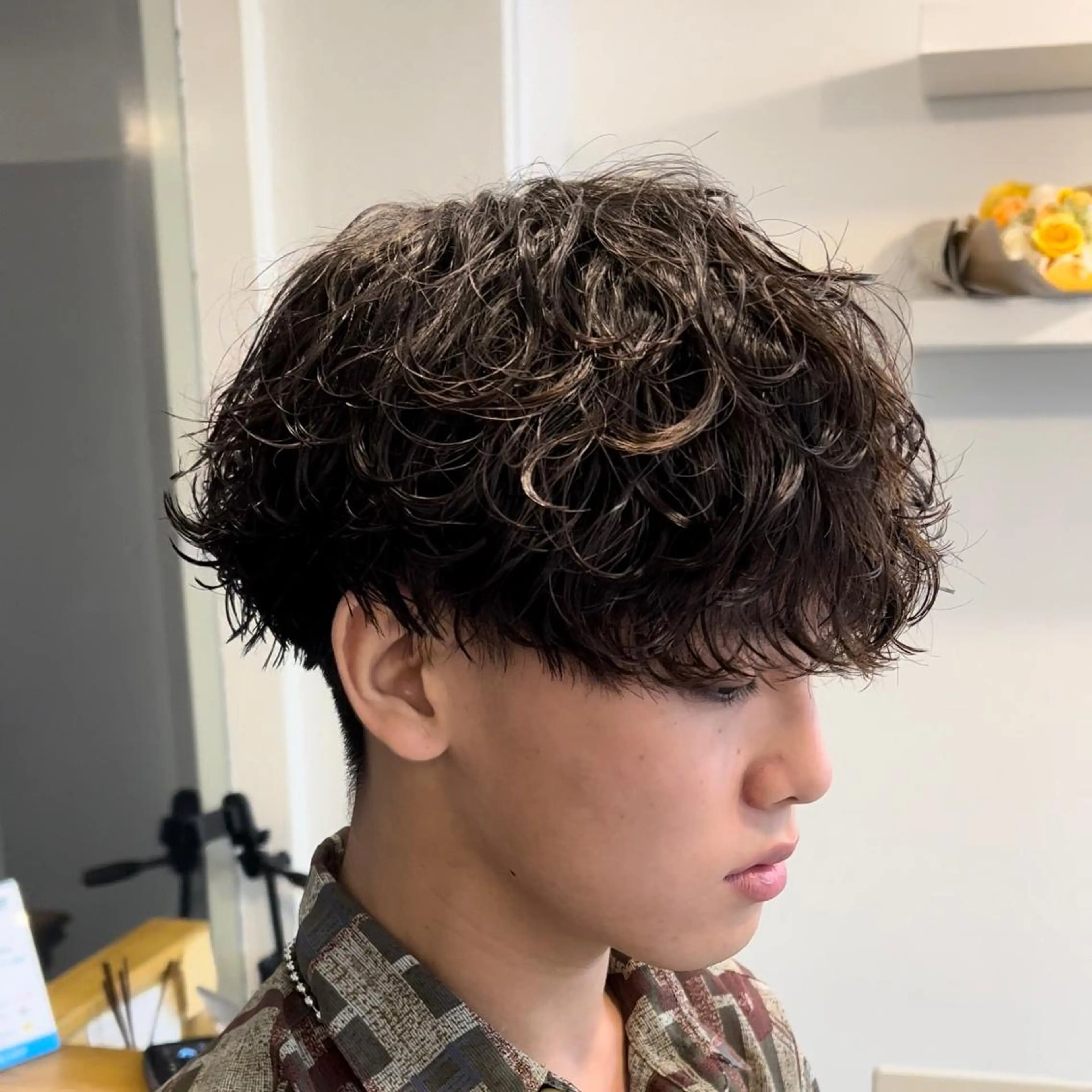 パーマ メンズ カット パーマ .Hallis所属・🔥メンズ特化🔥 永瀬椋のヘアスタイル