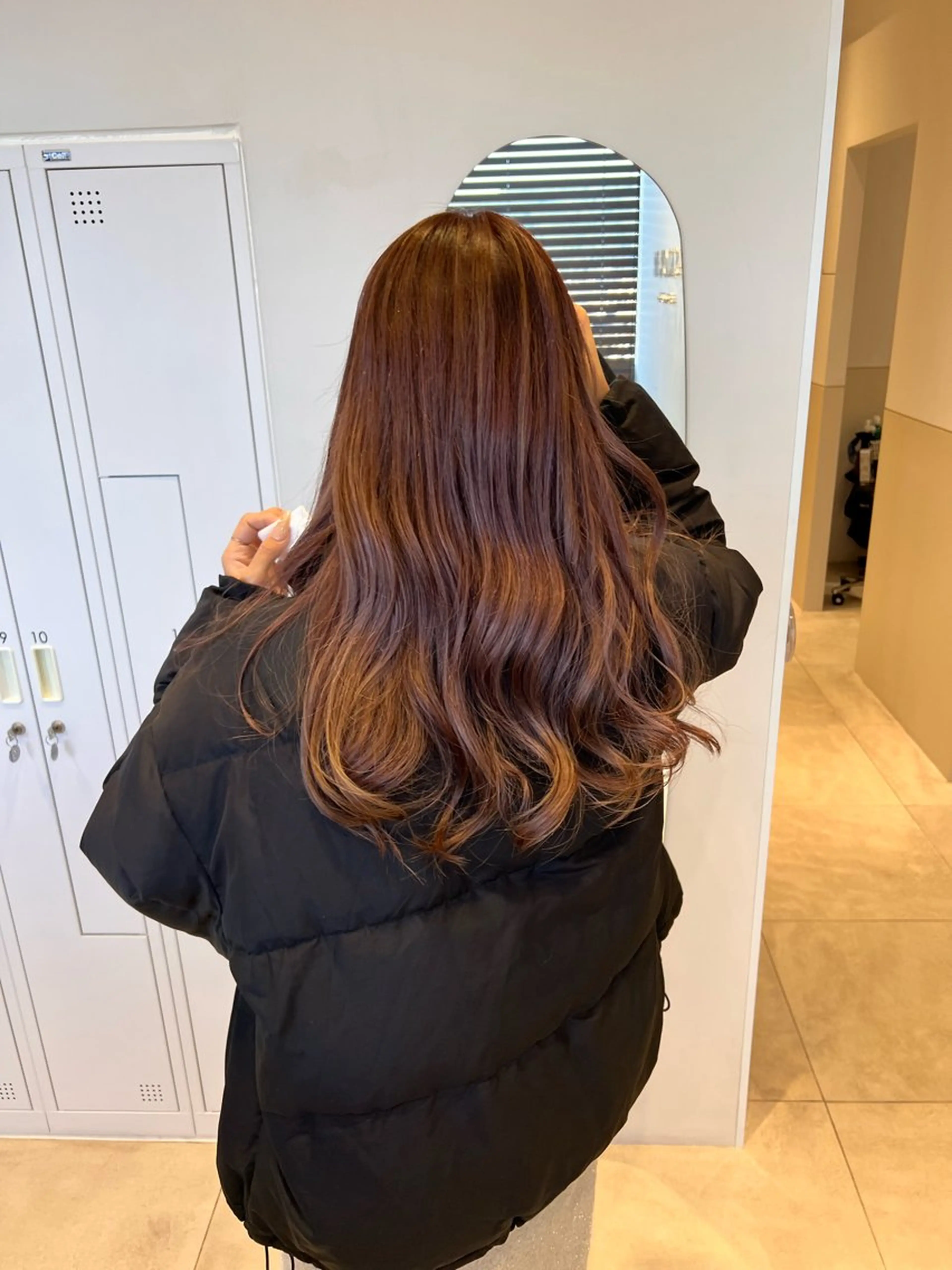 🧡コテ巻き風パーマ🧡朝スタイリングなしで可愛いデジタルパーマです！の写真