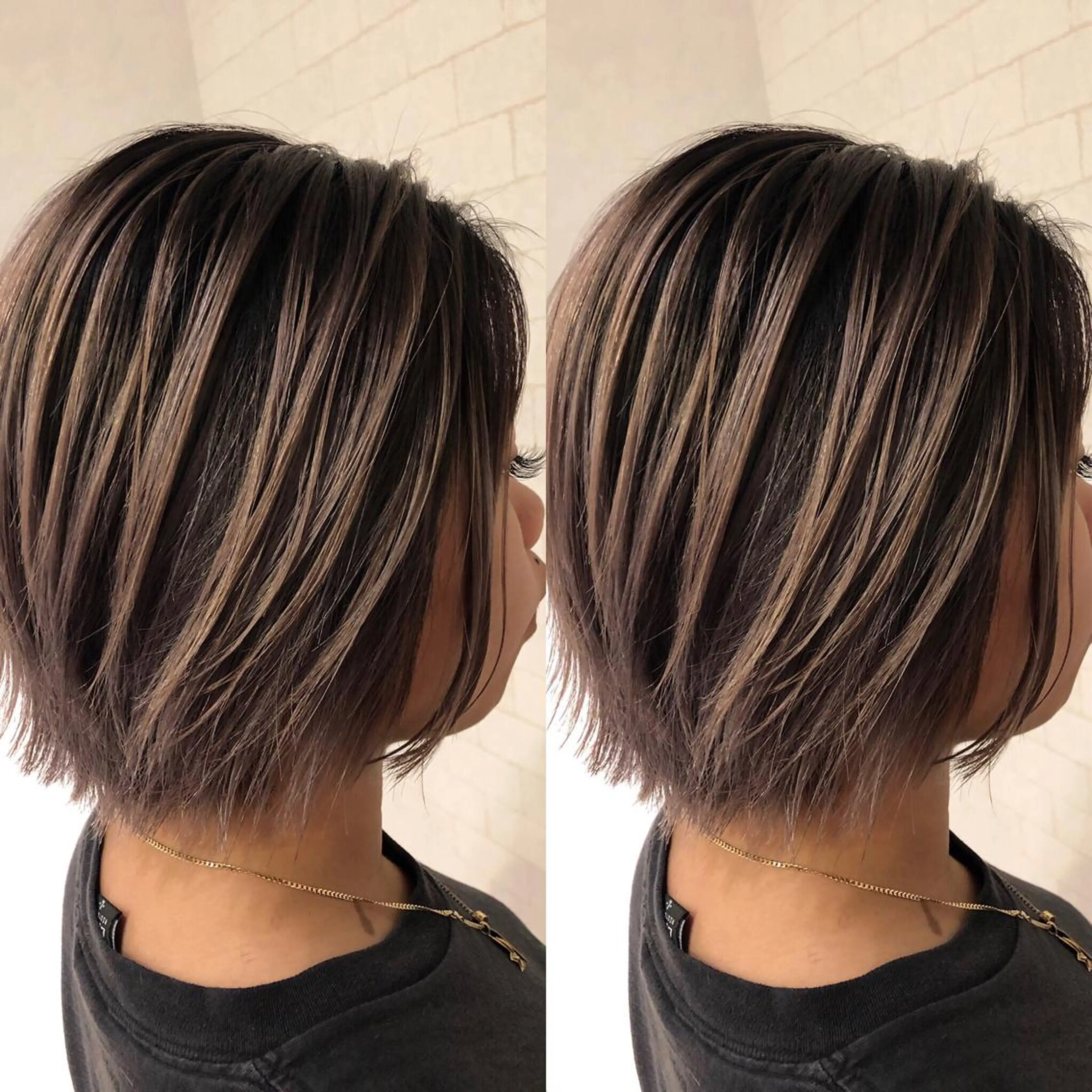 ショート カラー ヘアカラー JILBLAN京都 ショート/ハイライトのヘアスタイル