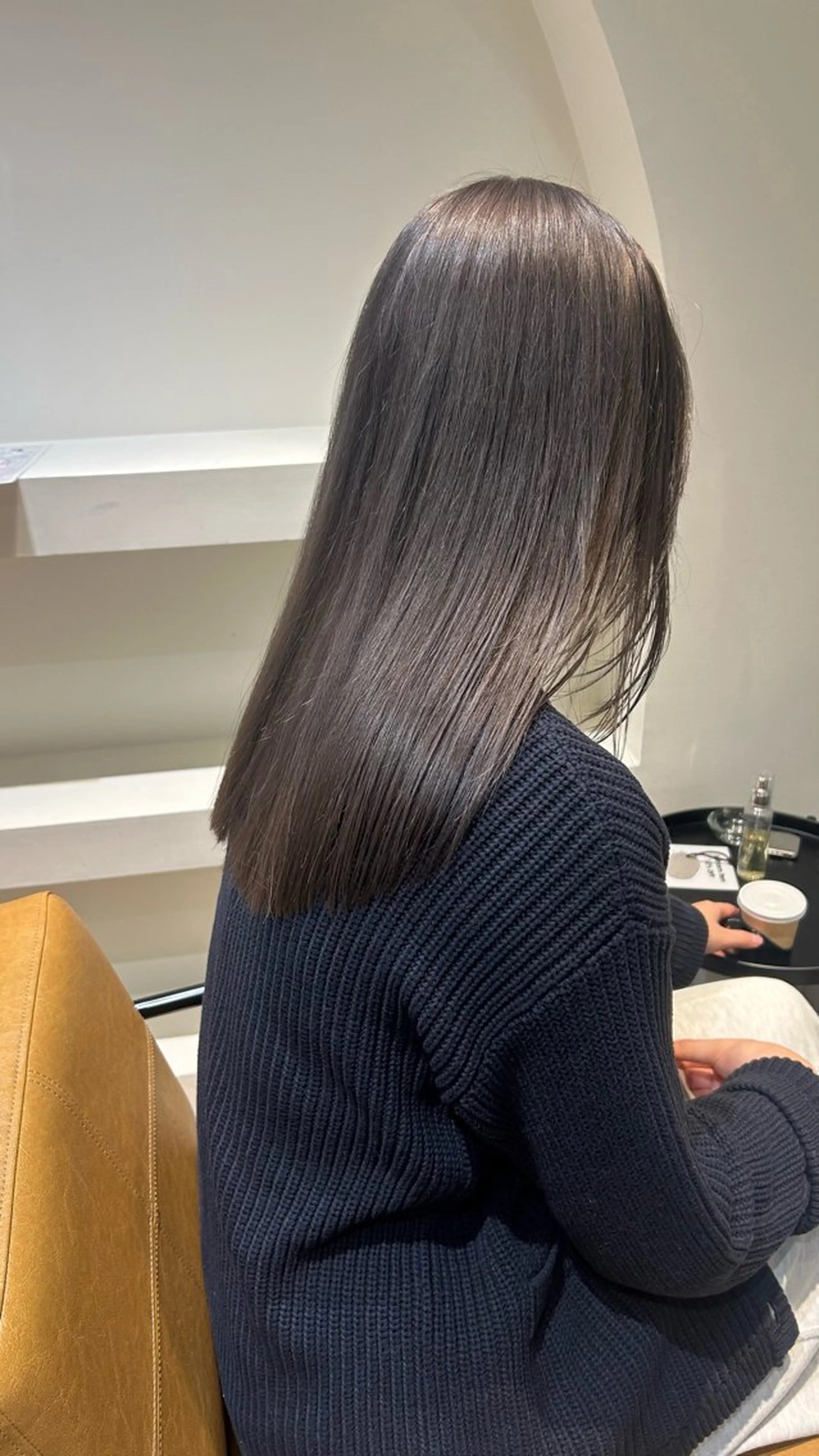 ミディアム カラー ヘアカラー トリートメント じゅわっと暖色カラー 🍊Moemiのヘアスタイル