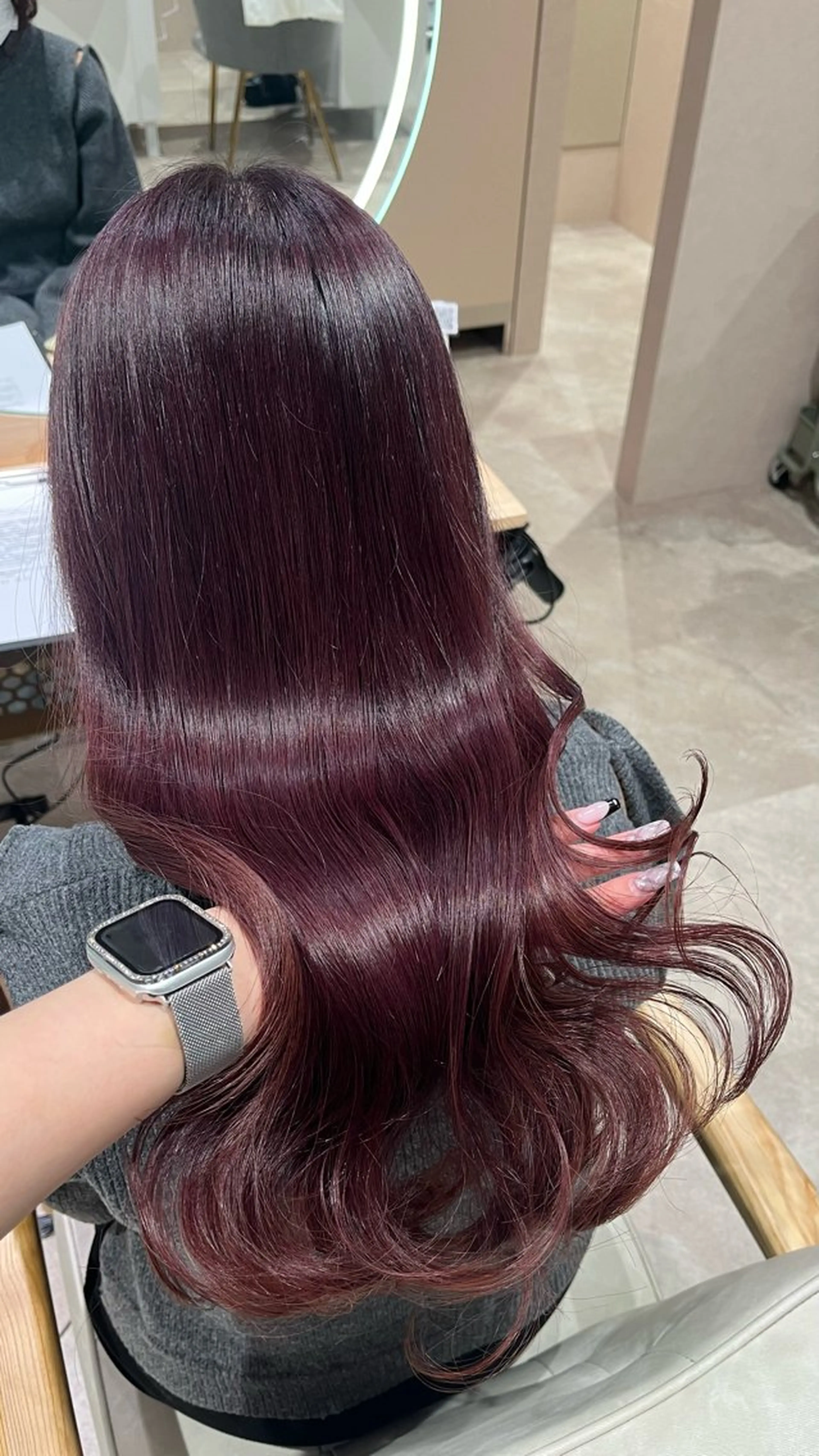 ロング カラー ヘアカラー トリートメント 🎀暖色カラー/ ハナ🎀のヘアスタイル