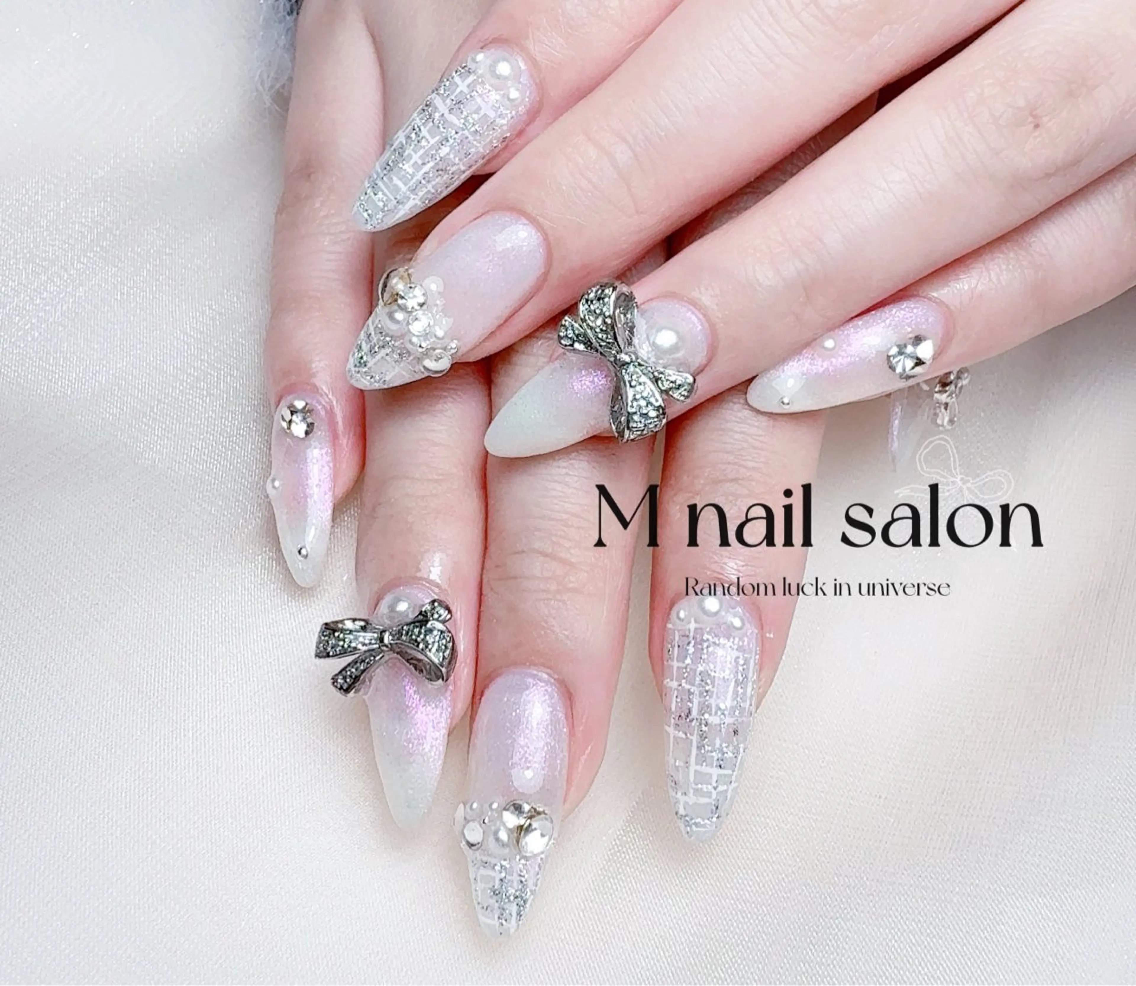 ネイル ハンドネイル M🌷nail 長さだし専門店のネイルデザイン