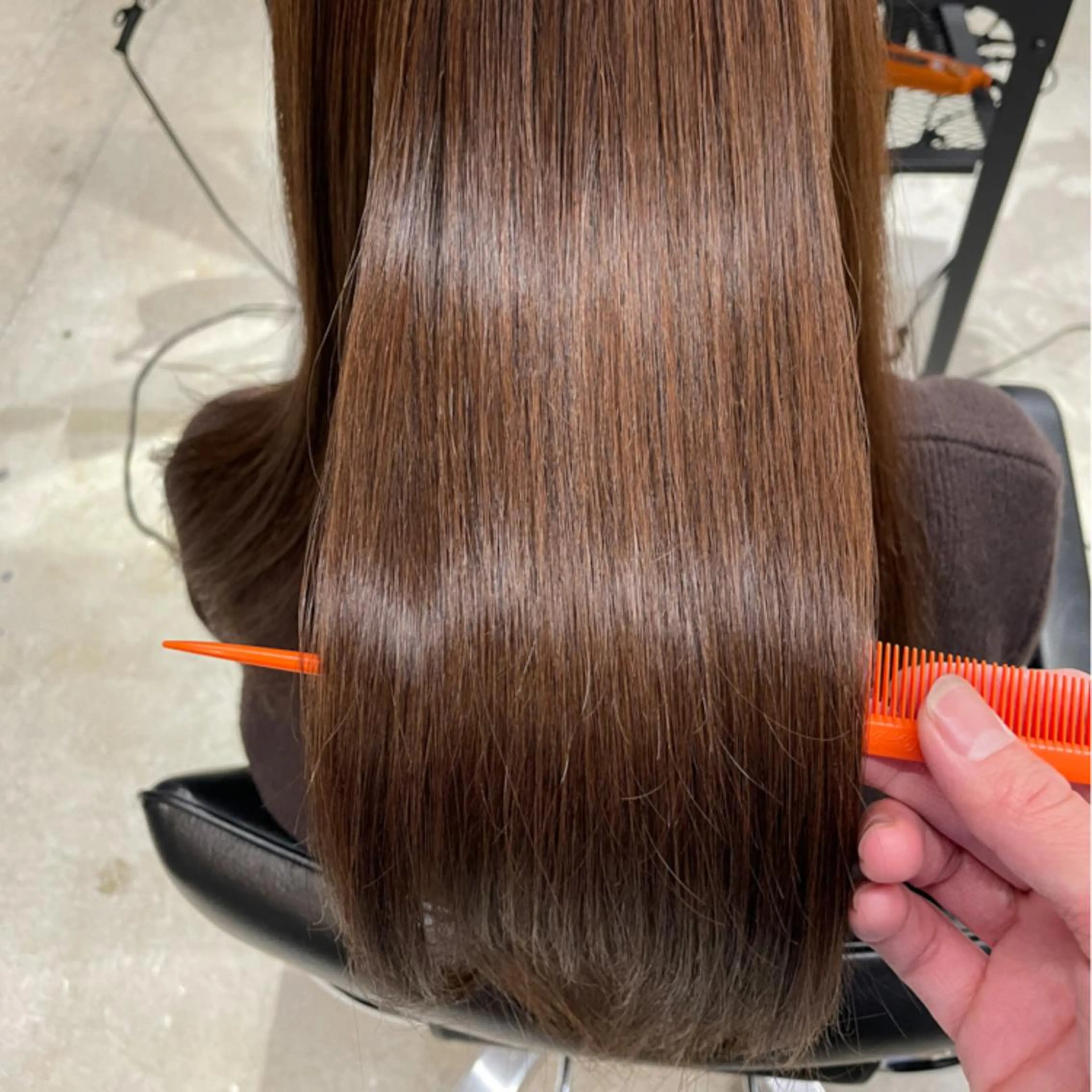 ミディアム 縮毛矯正 酸性ストレート カット 縮毛矯正 トリートメント baton  hair salon所属・✽透明感ｶﾗｰ ✽ 🍆那須ももこ🍑のヘアスタイル