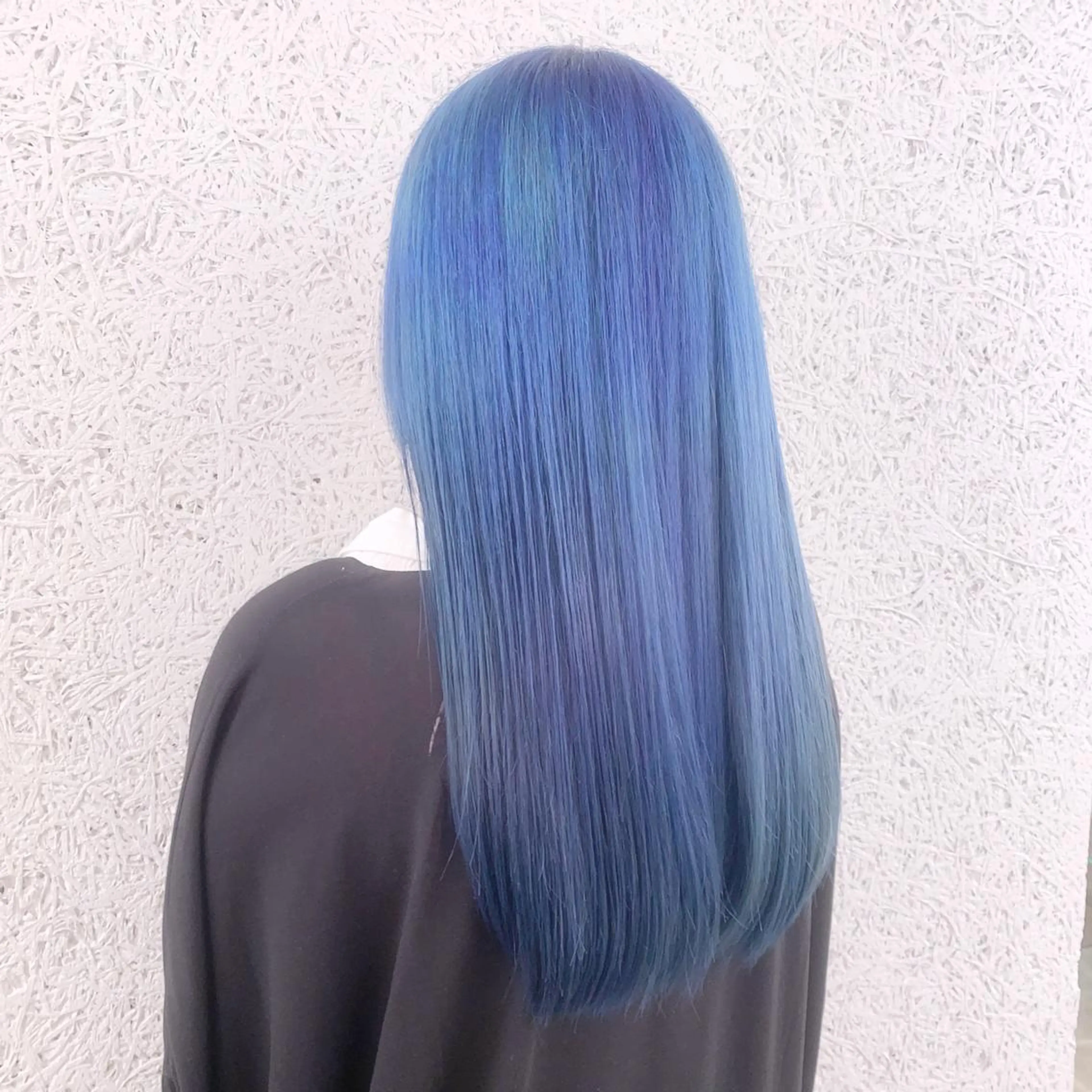 ロング カラー アディクシーカラー ベージュカラー 黒髪 ブリーチ ブルーカラー ヘアカラー 藤澤 夏実/インナーカラーのヘアスタイル