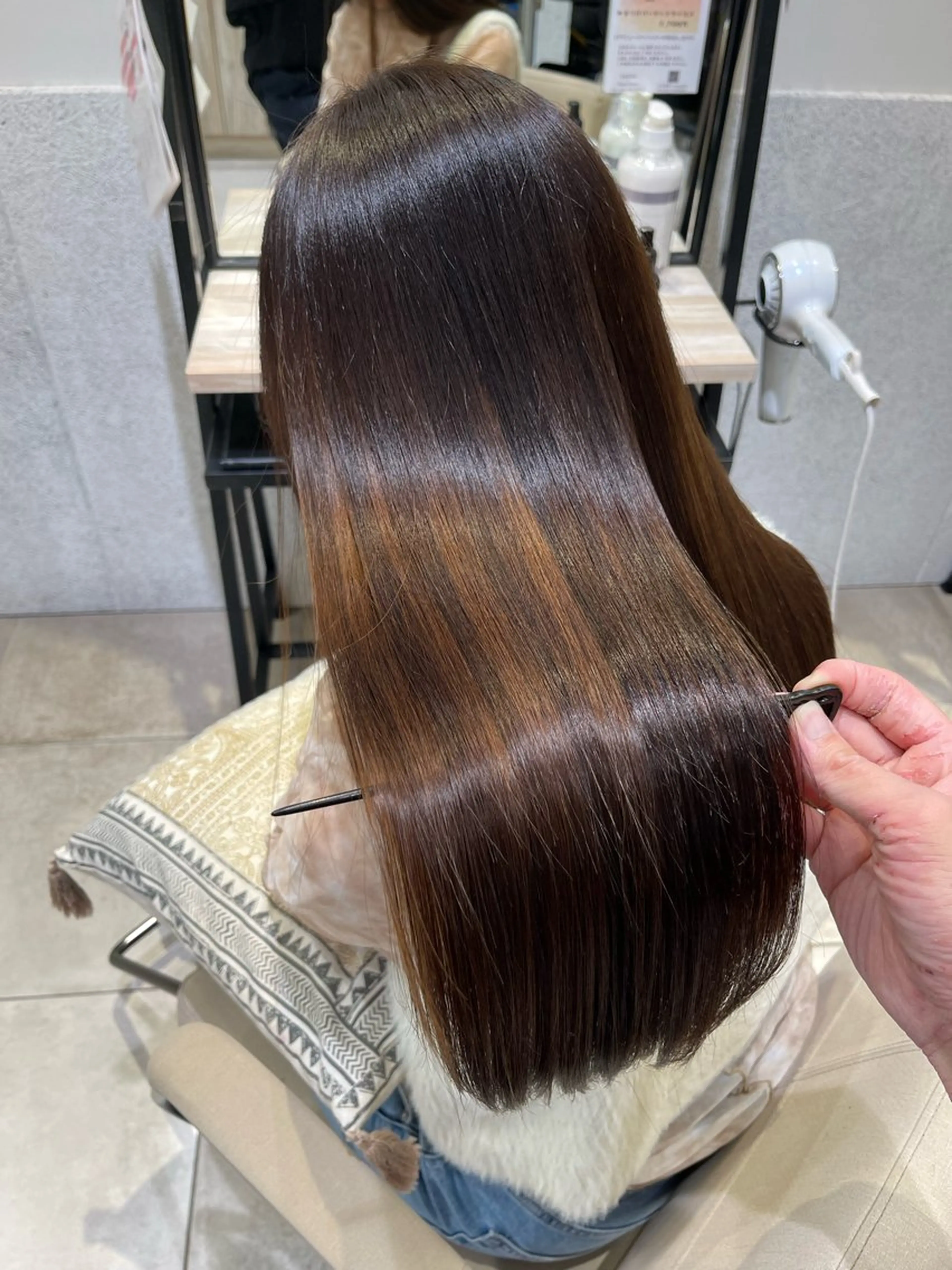 ロング カット ヘアカラー トリートメント 🎁毎月通える価格✨ QUATRO金子裕也のヘアスタイル