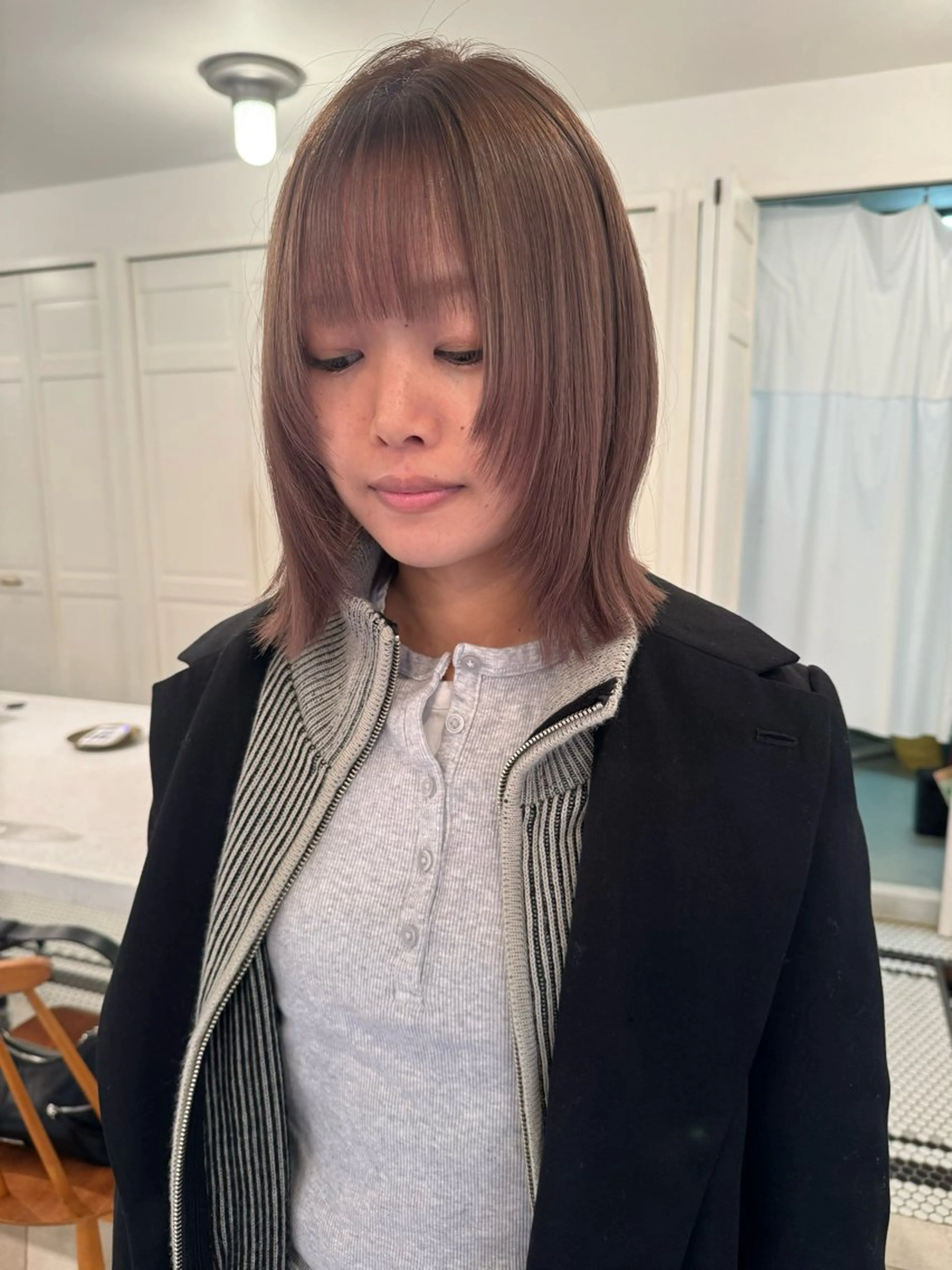 カラー カット ヘアカラー ブリーチカラー🎀 韓国風/寺門美優のヘアスタイル