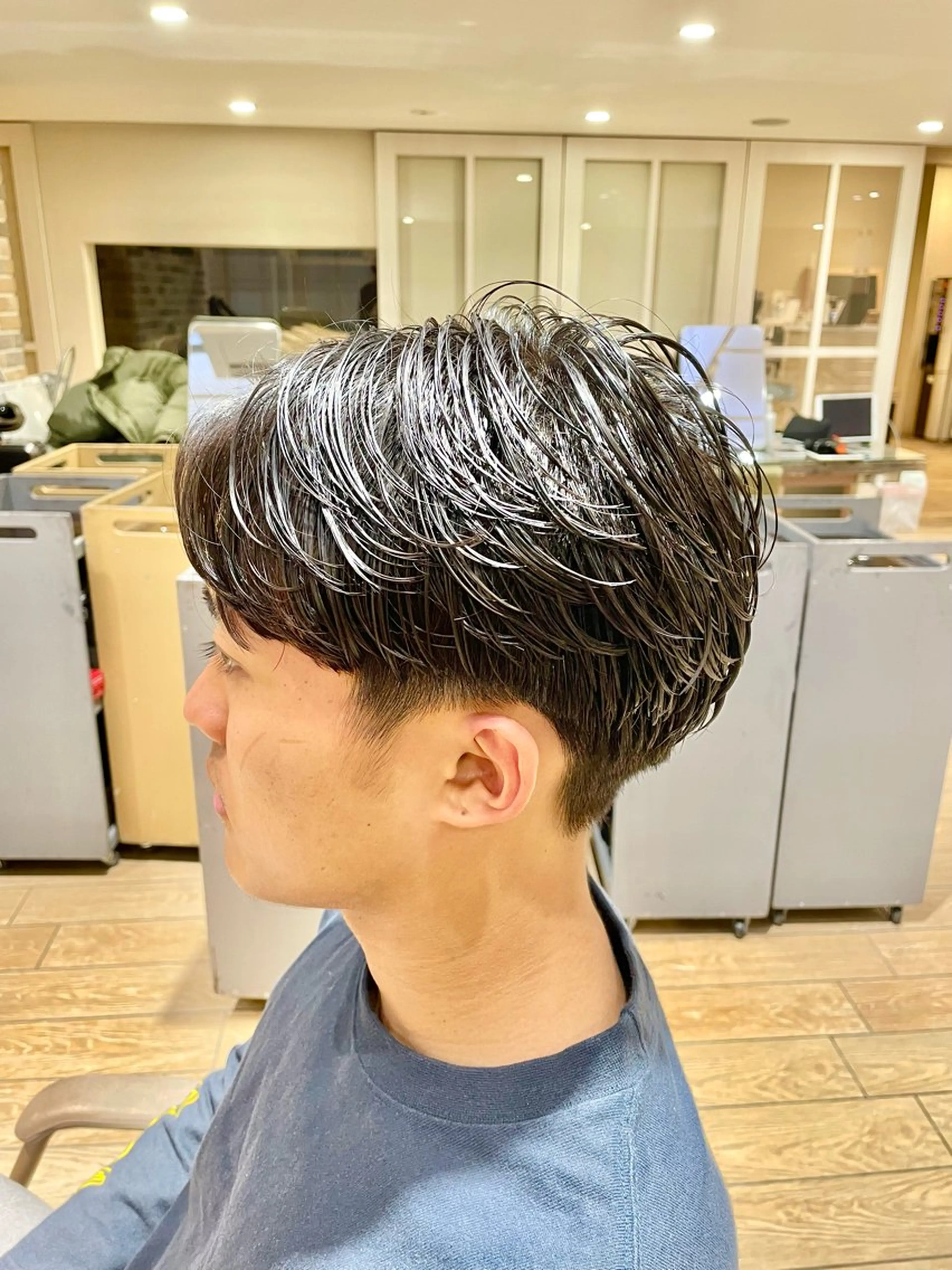 ショート パーマ メンズ afloatkobe所属・美髪/髪質改善 川口凌弥のヘアスタイル