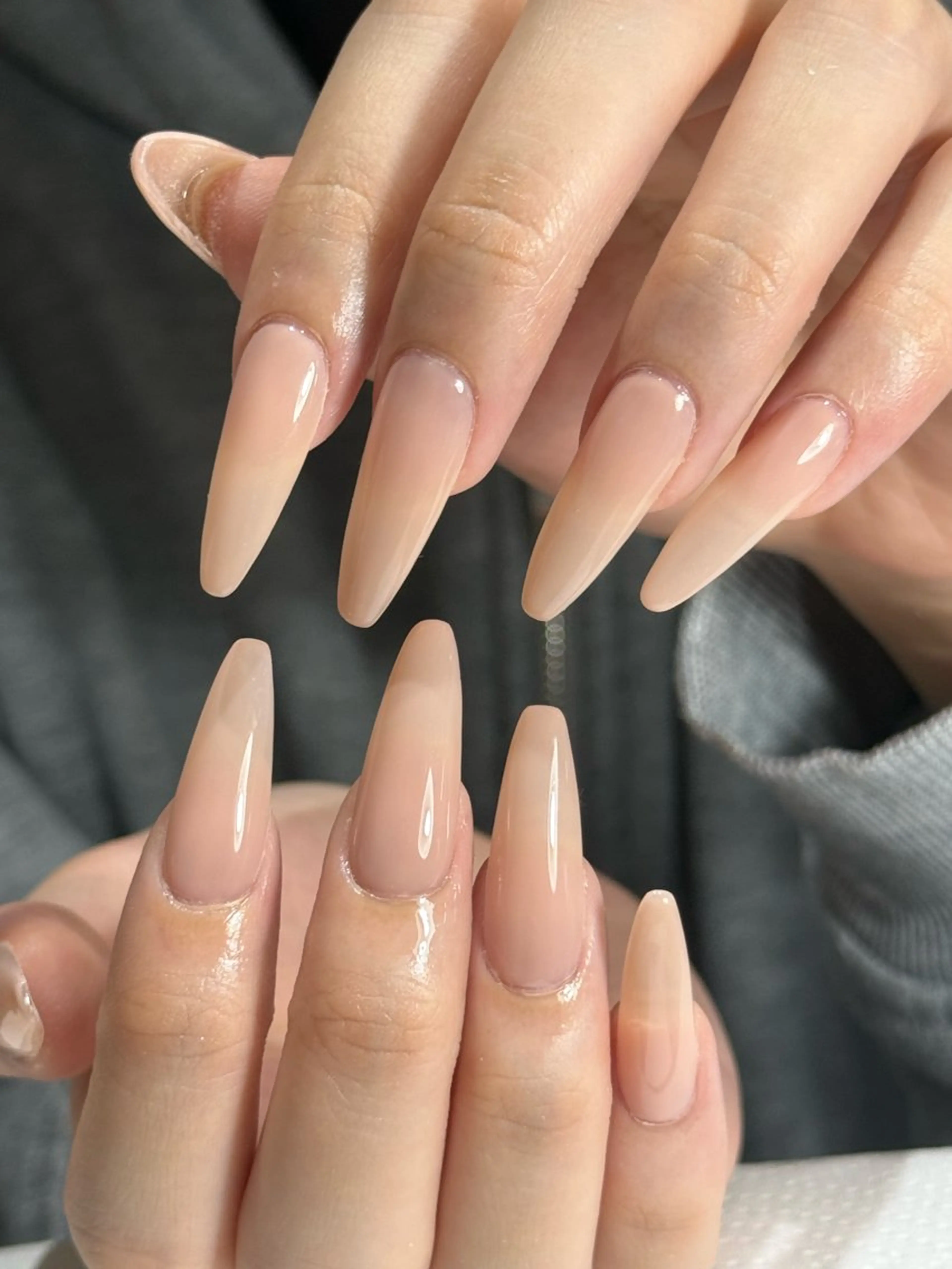 ネイル ワンカラーネイル ネイルチップ Ruru akari 大阪天王寺のネイルデザイン